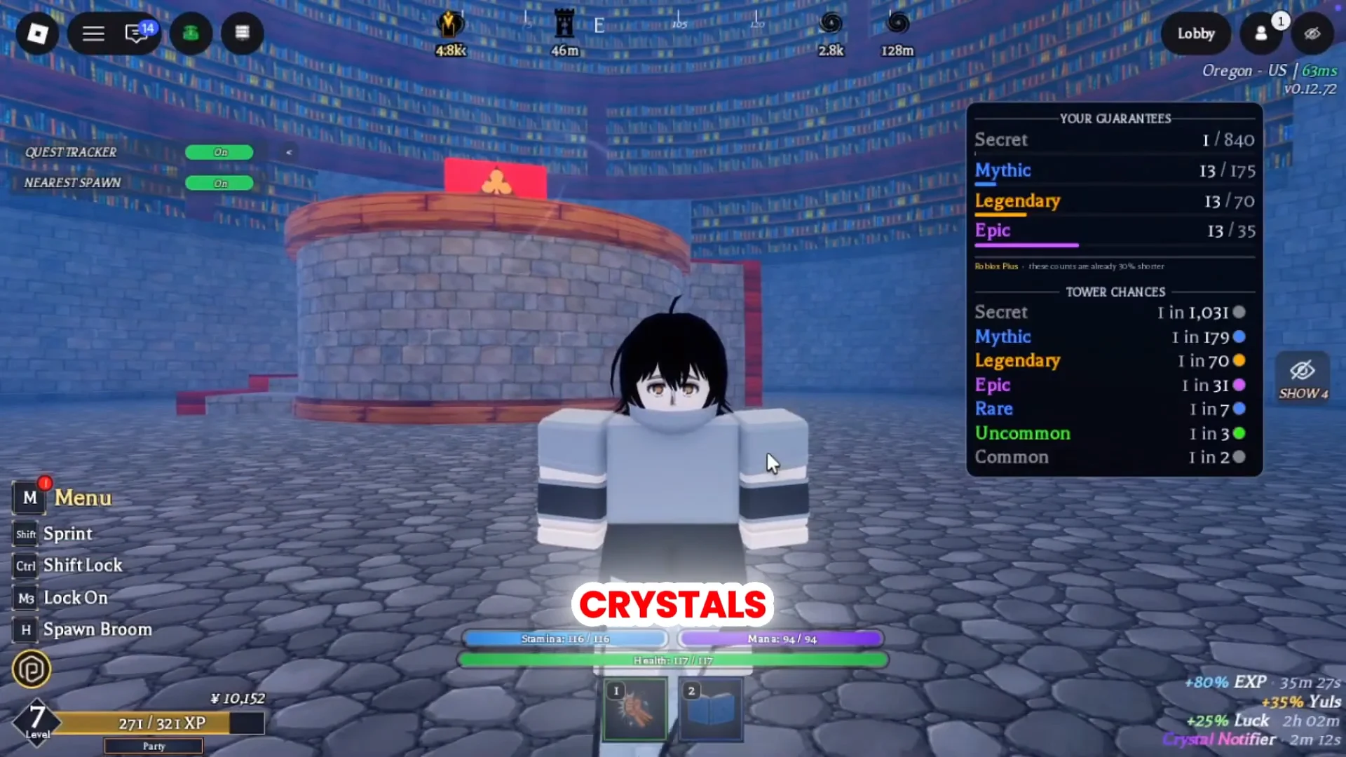 Accessing the Grimoire Tower