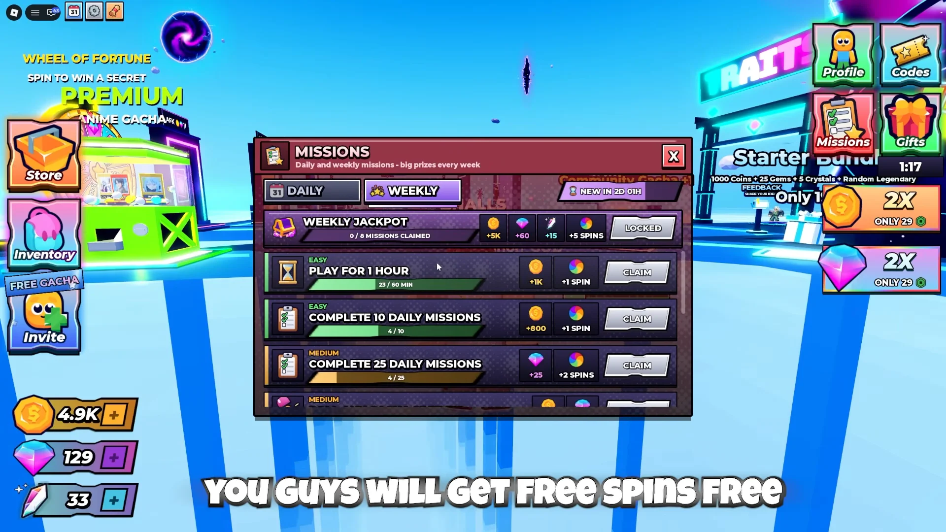 Daily & Weekly Missions