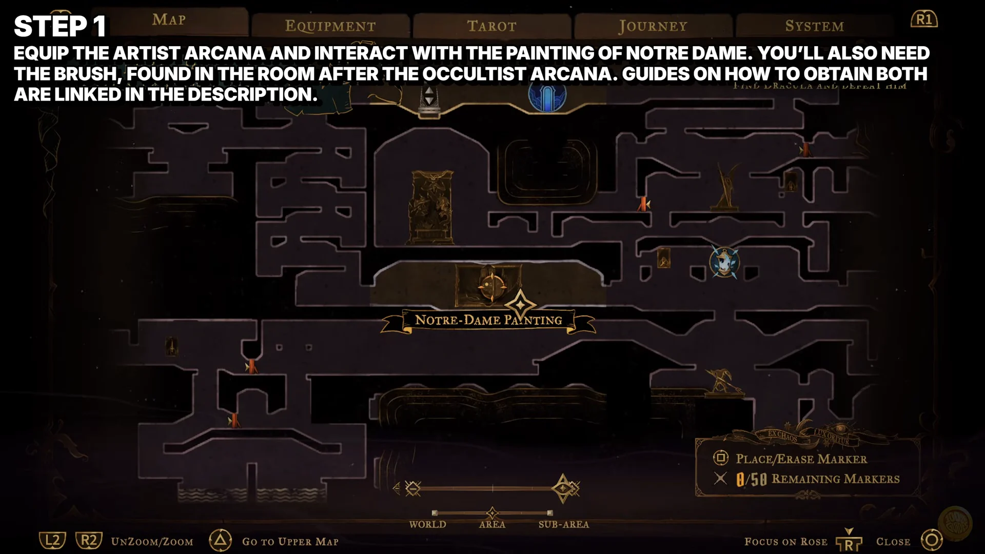 Step 1: Notre-Dame Painting Location & Arcana Requirement