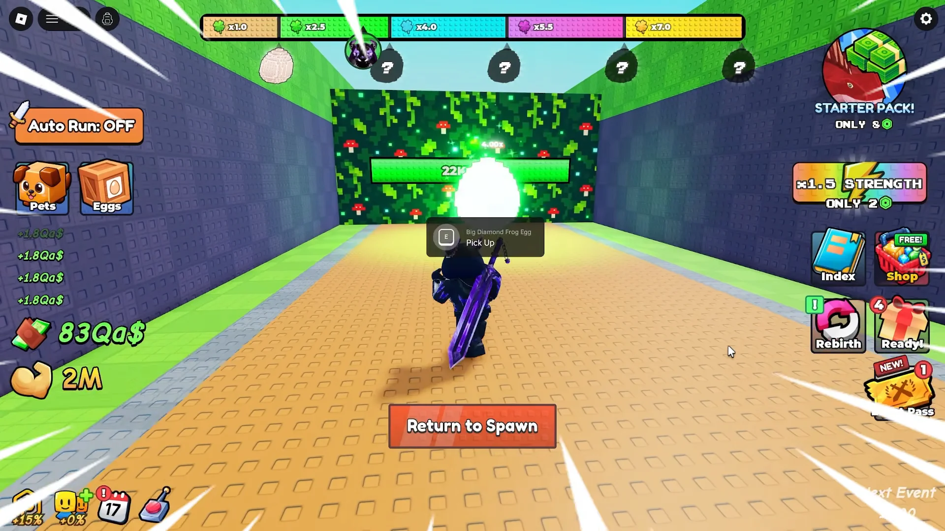 Breaking Walls for Diamond Eggs