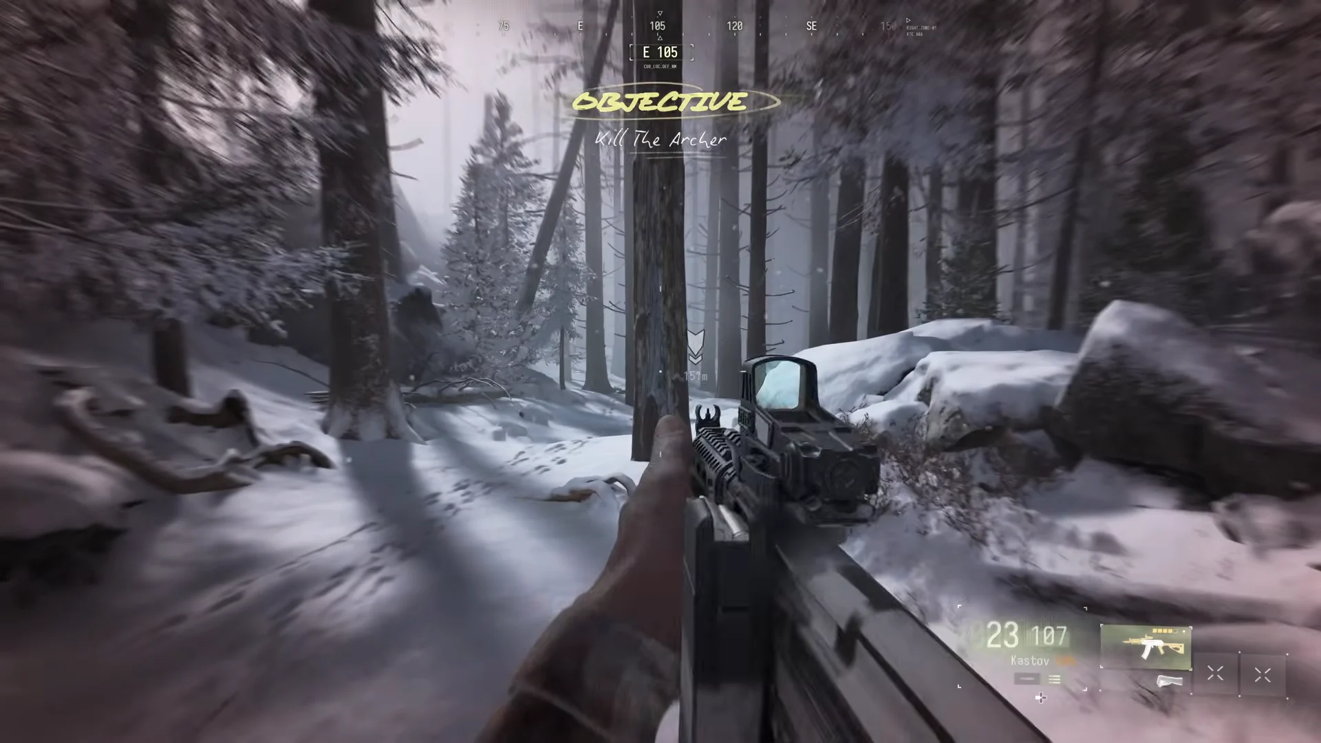 Snowy Forest Pursuit