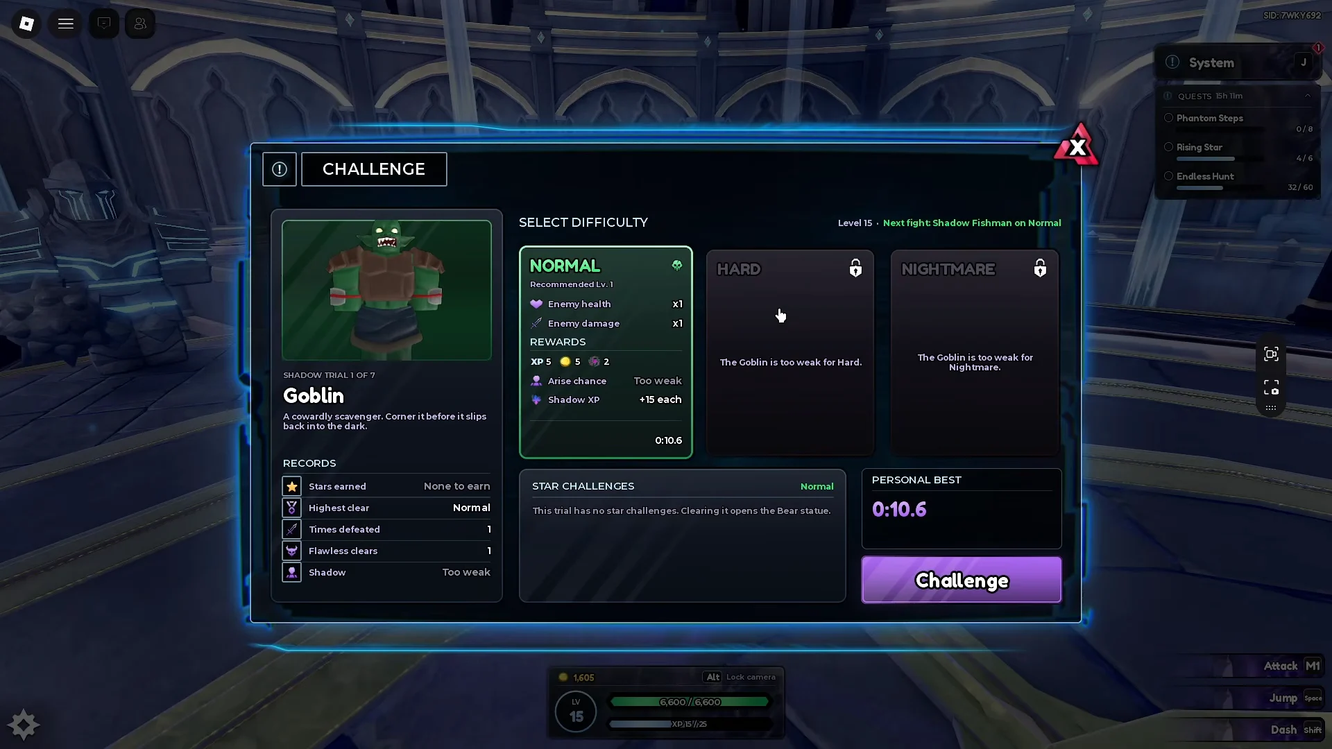 Entering the Shadow Trials Arena & Initial Bosses