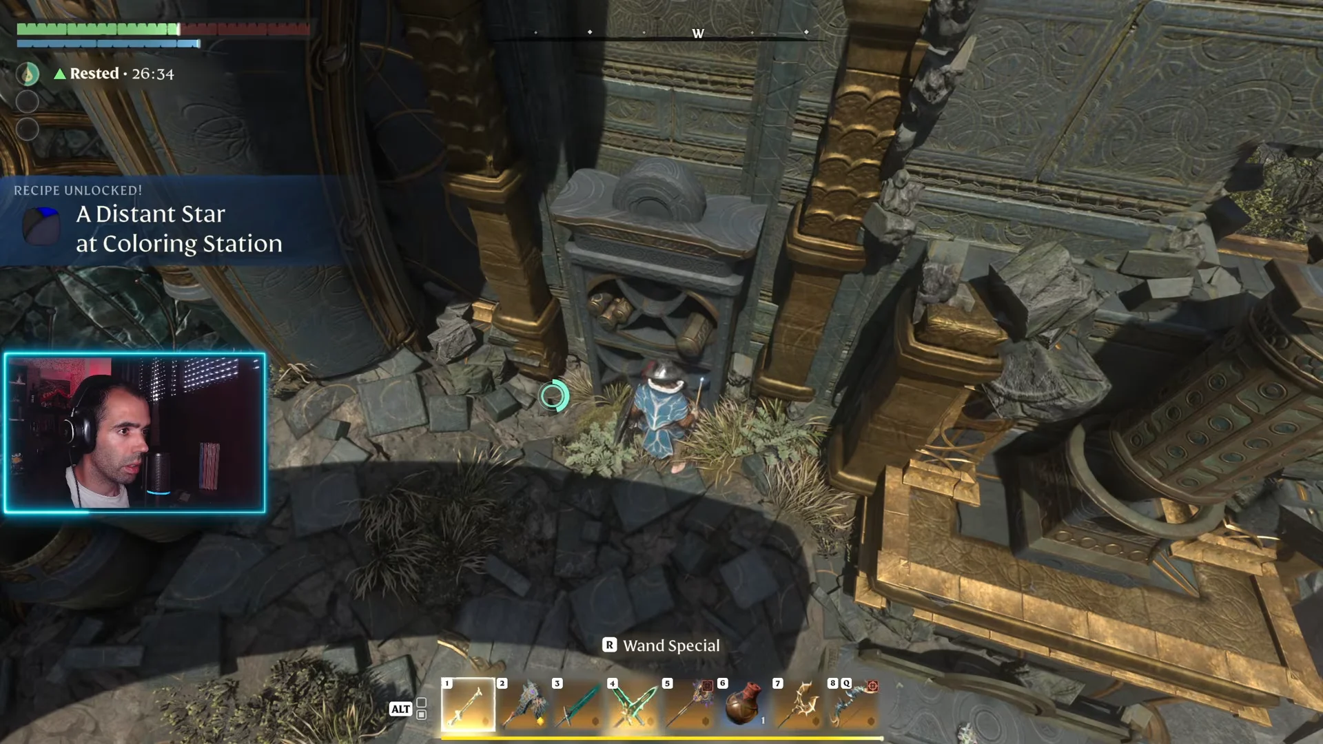 Exploring ruins & lore pick-up