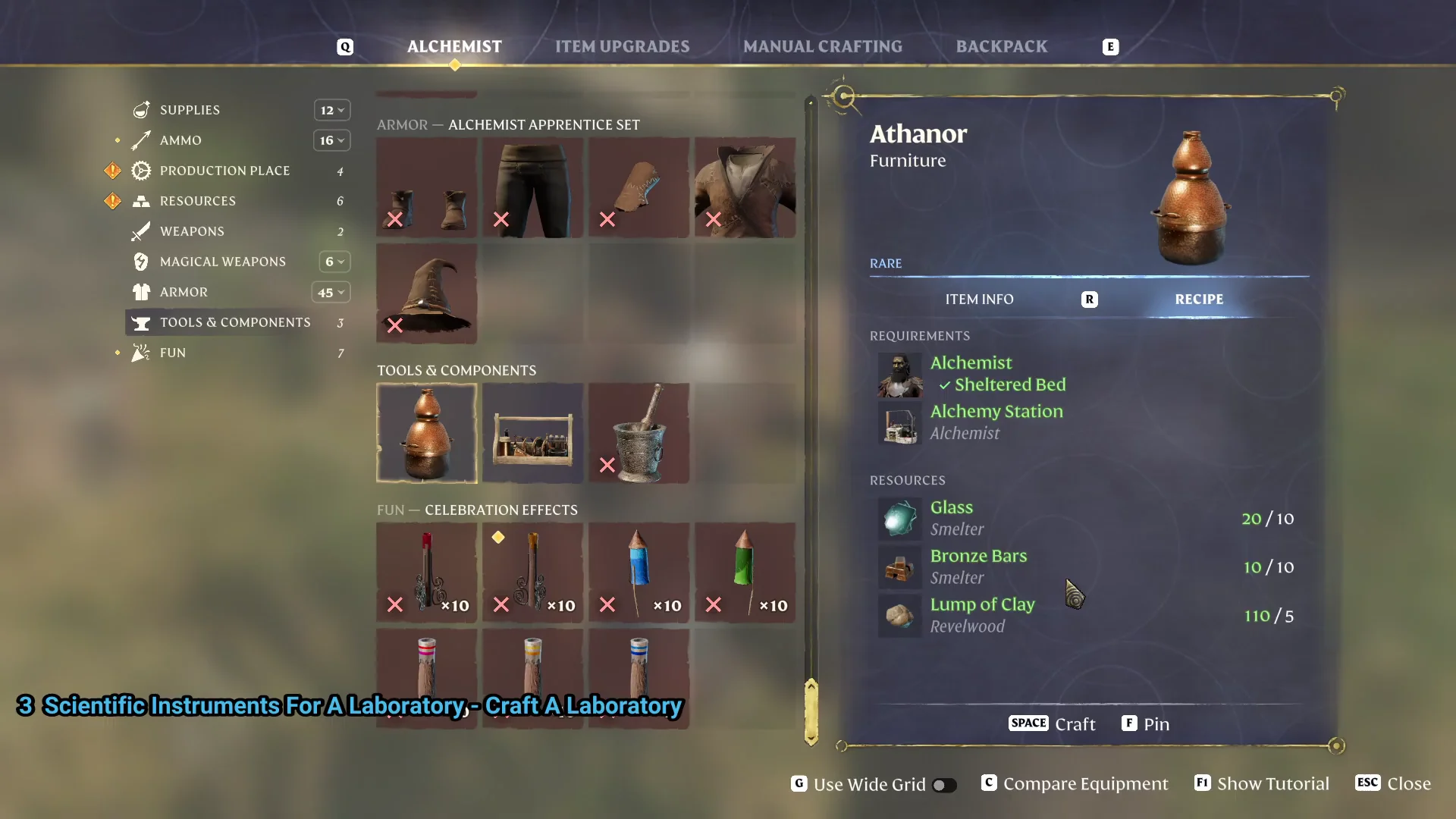 the Athanor recipe