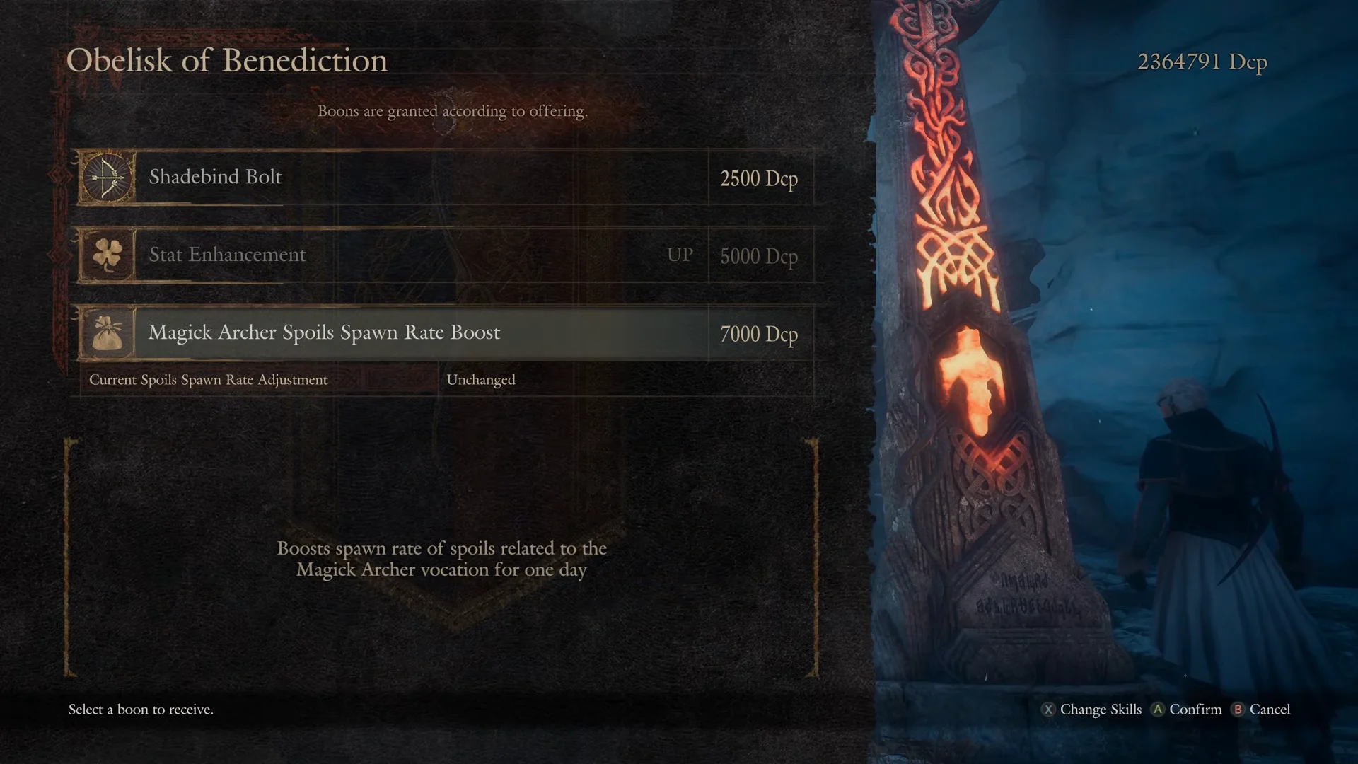 Activating Obelisks for Class Drop Rates