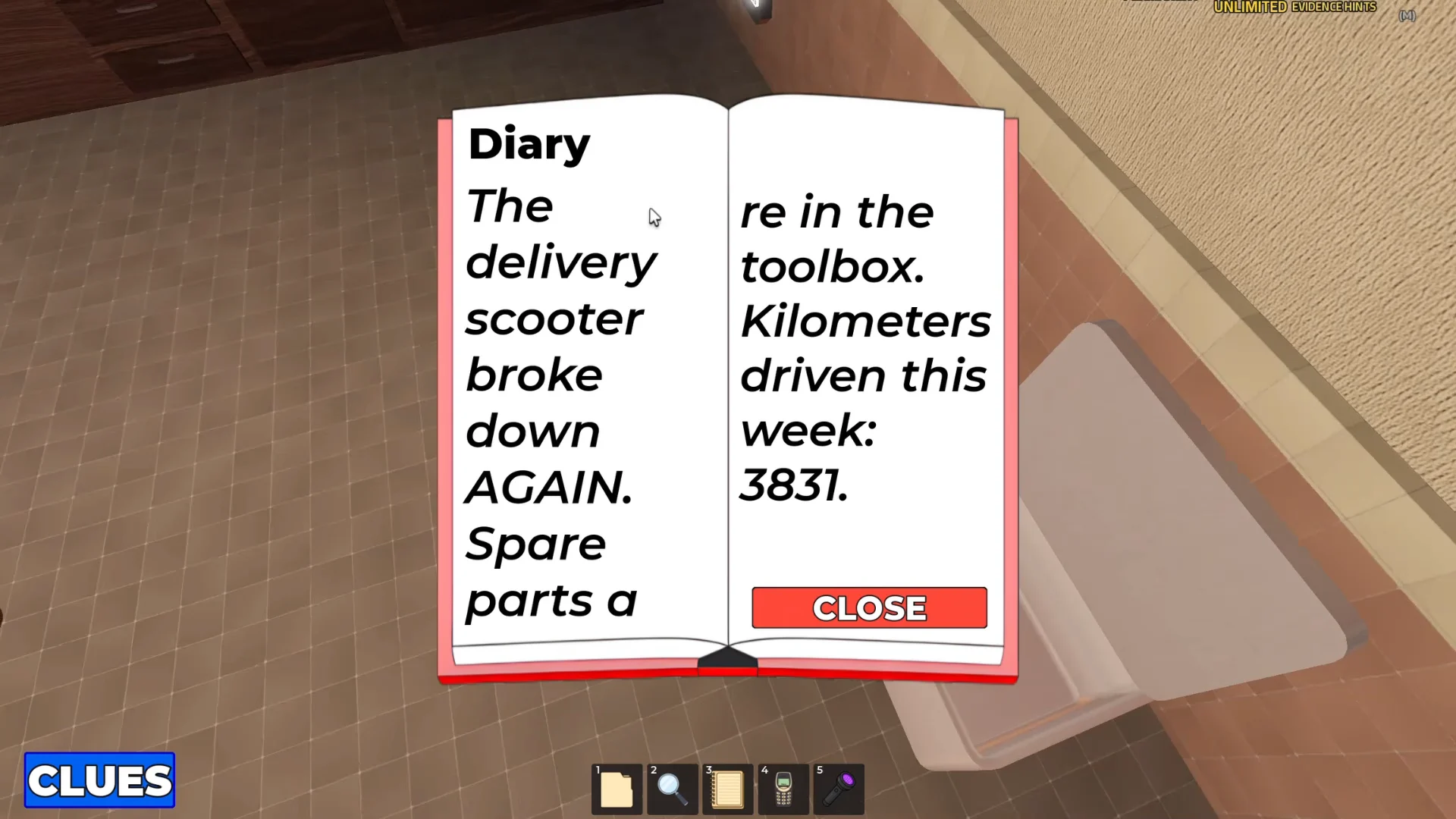 Run 1: Reading Diary & Keypad Code