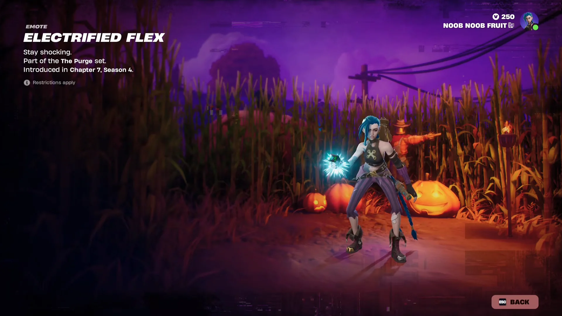 Electrified Flex Emote