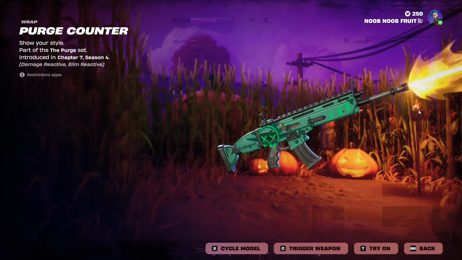 Purge Counter Weapon Wrap