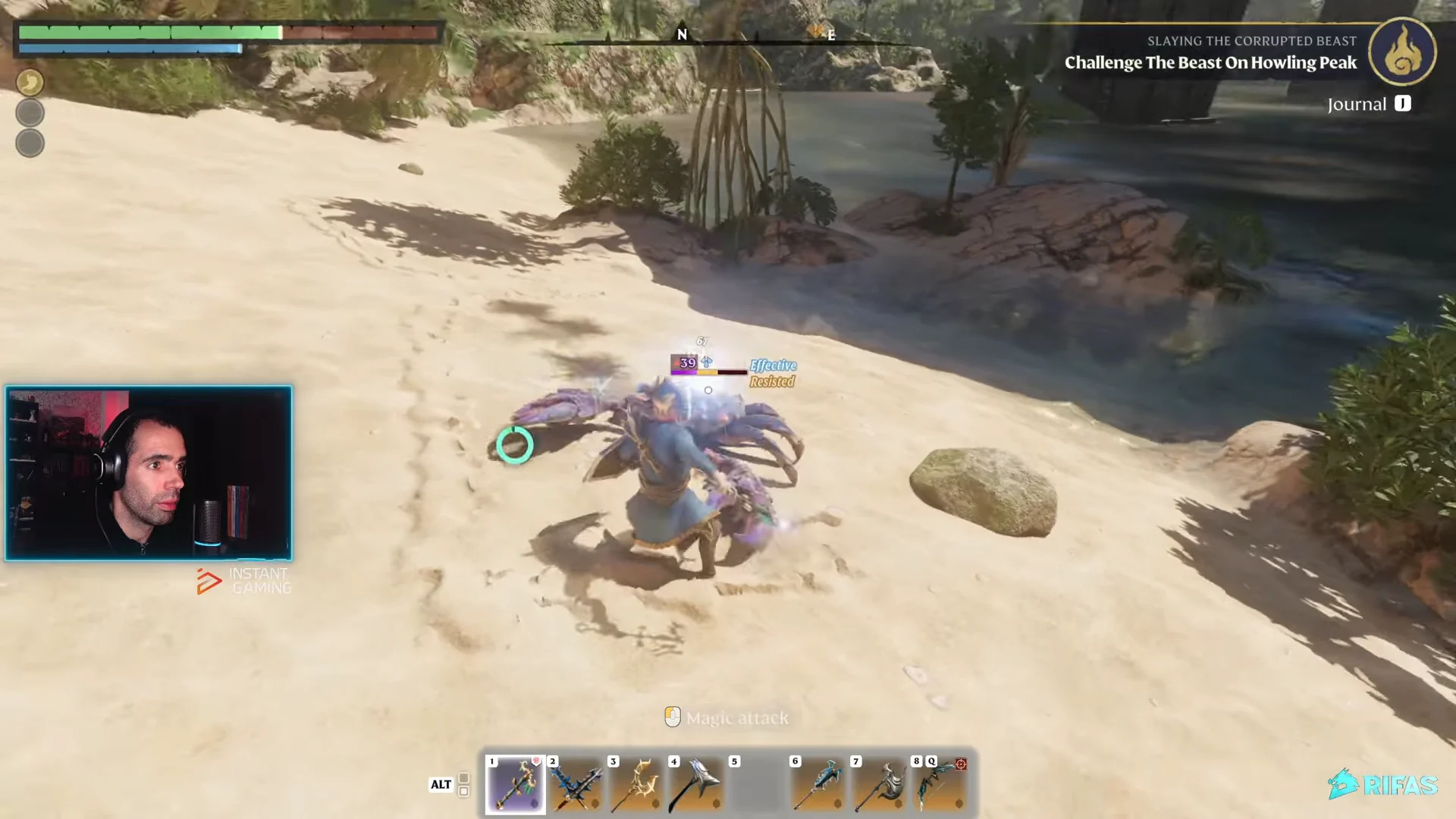 fighting a Crab