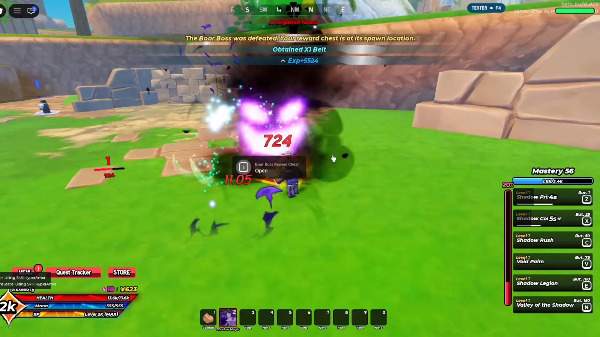 Testing Shadow Rush