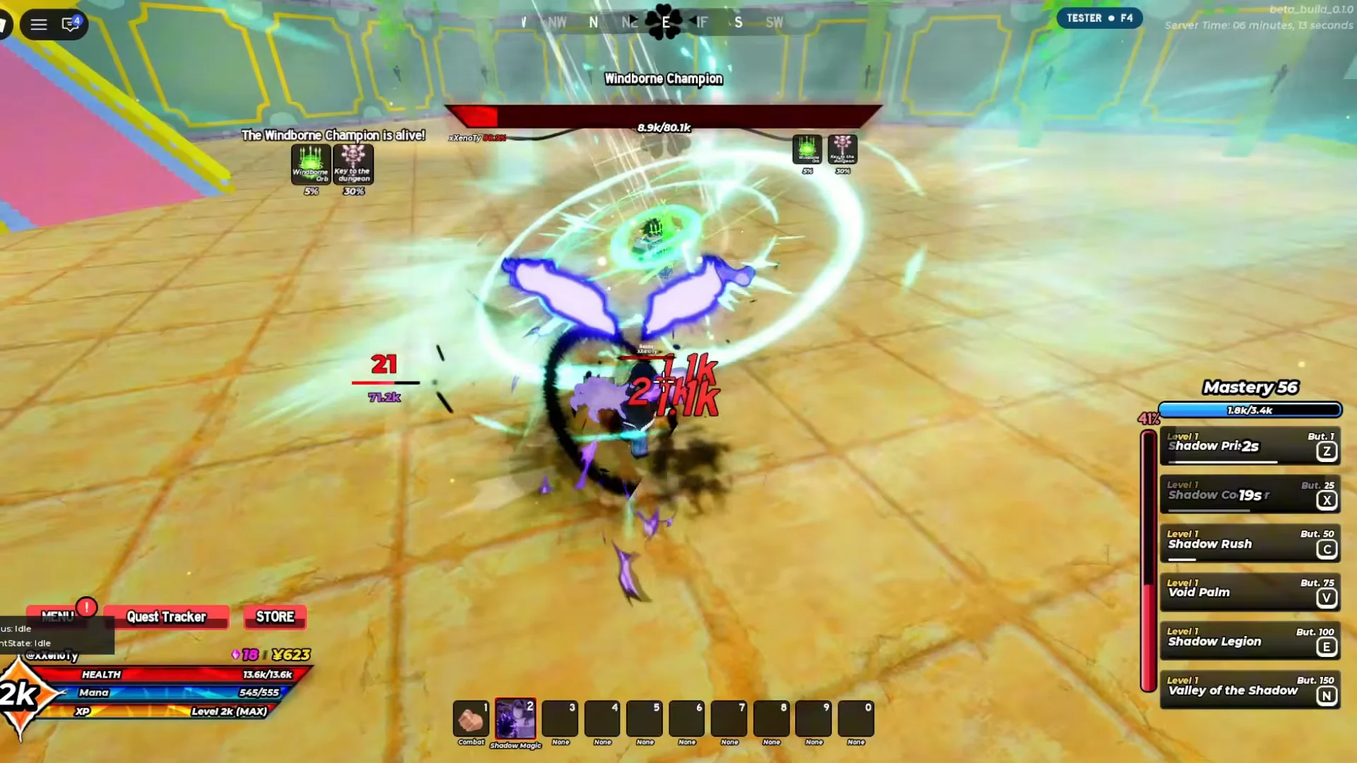 Boss fight: Windborne Champion