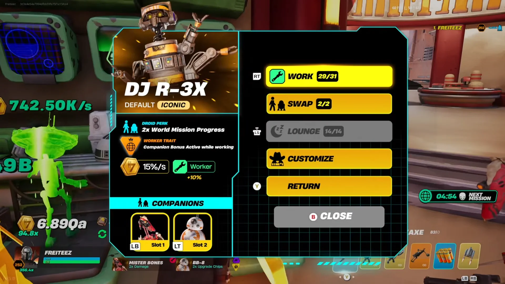 Fortnite Star Wars Droid Tycoon: Droid Trait Guide