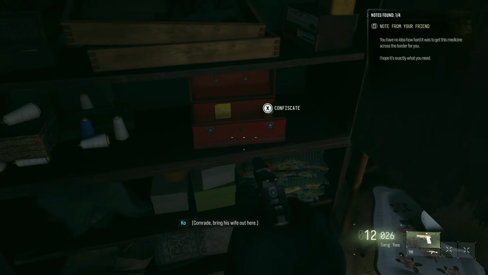 First House: Bedroom Contraband & Note 1