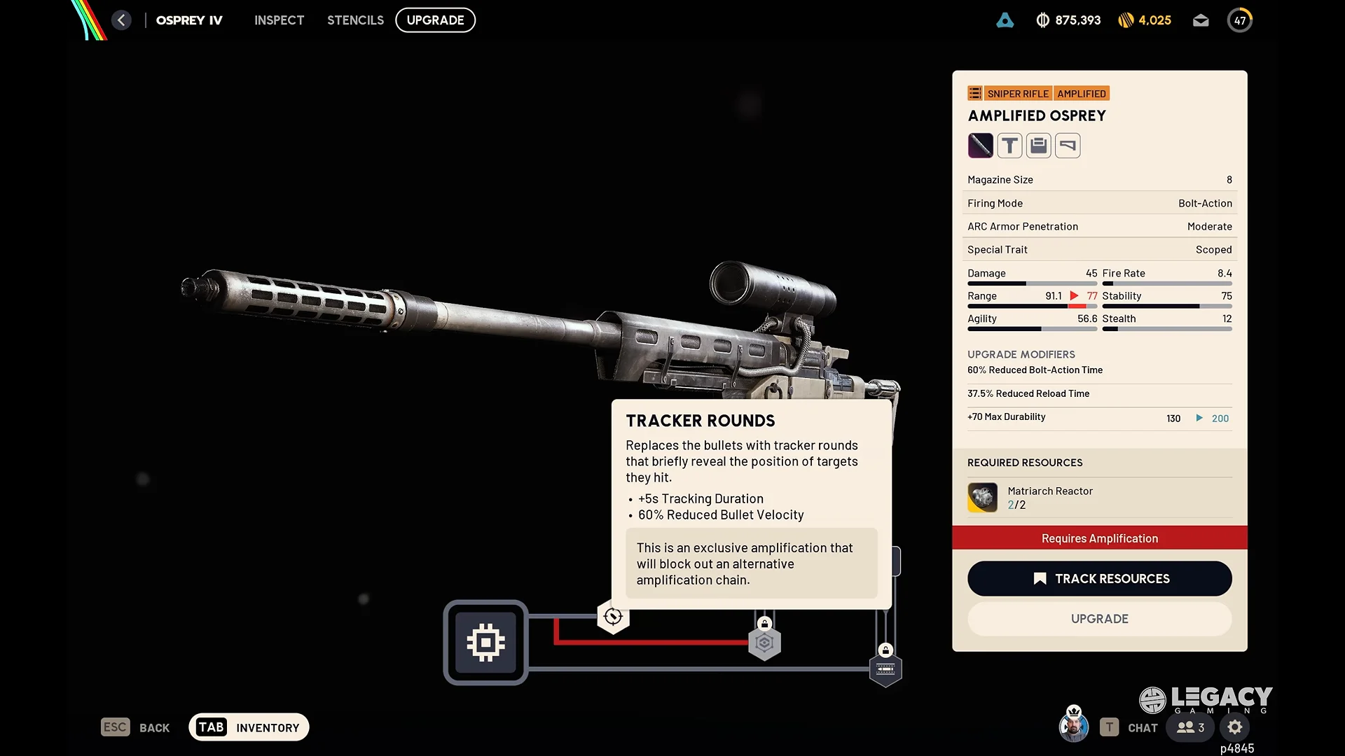Amplifying Weapons & Ineligible Guns