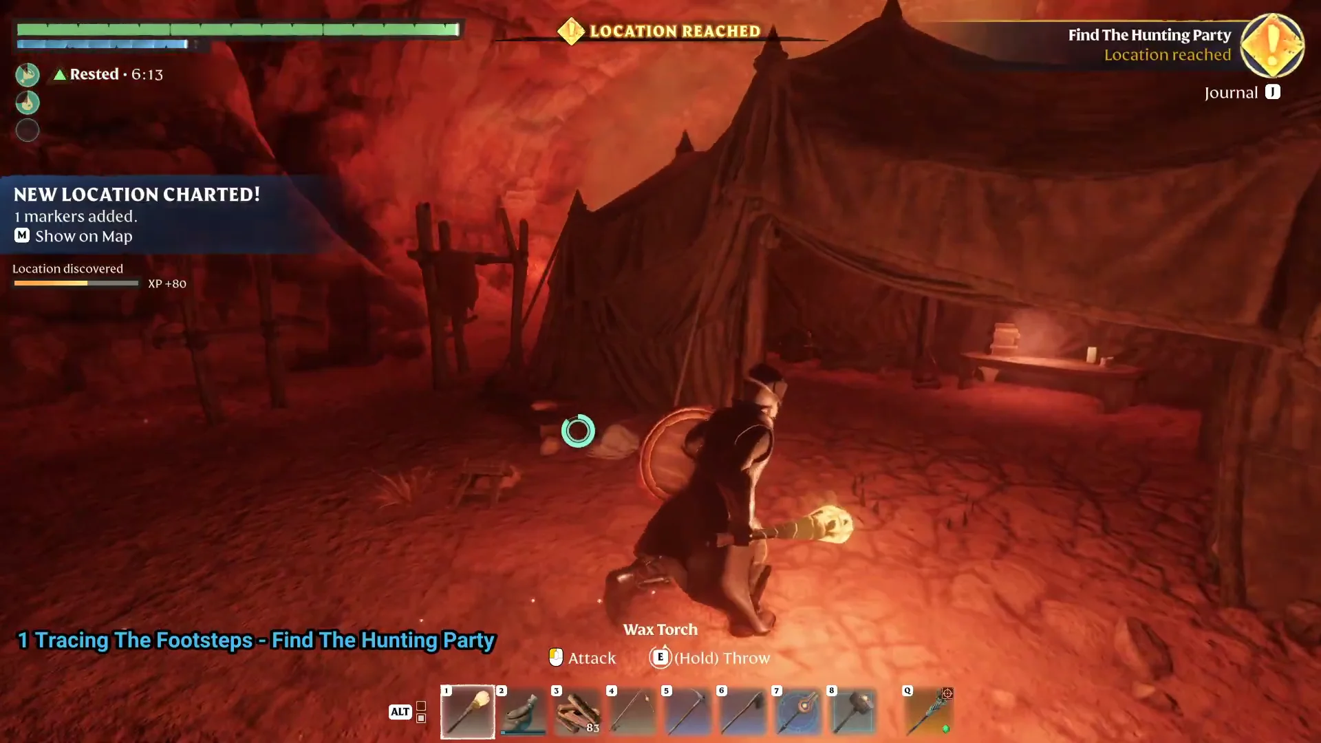 Hunting Party Camp location reached