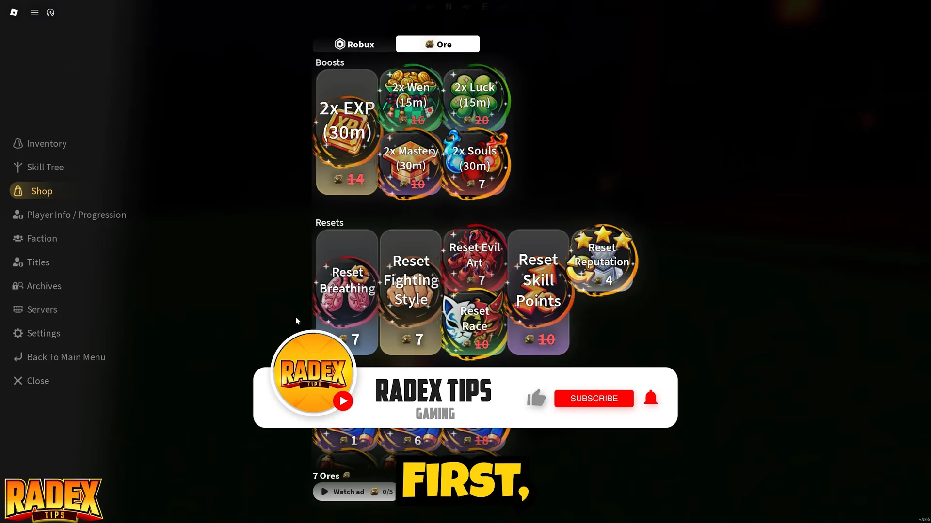 Reset Purchase Walkthrough
