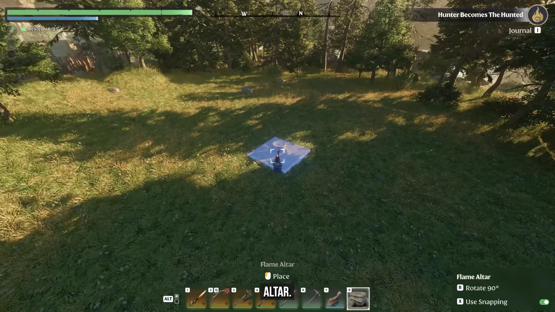 Crafting & Flame Altar Placement