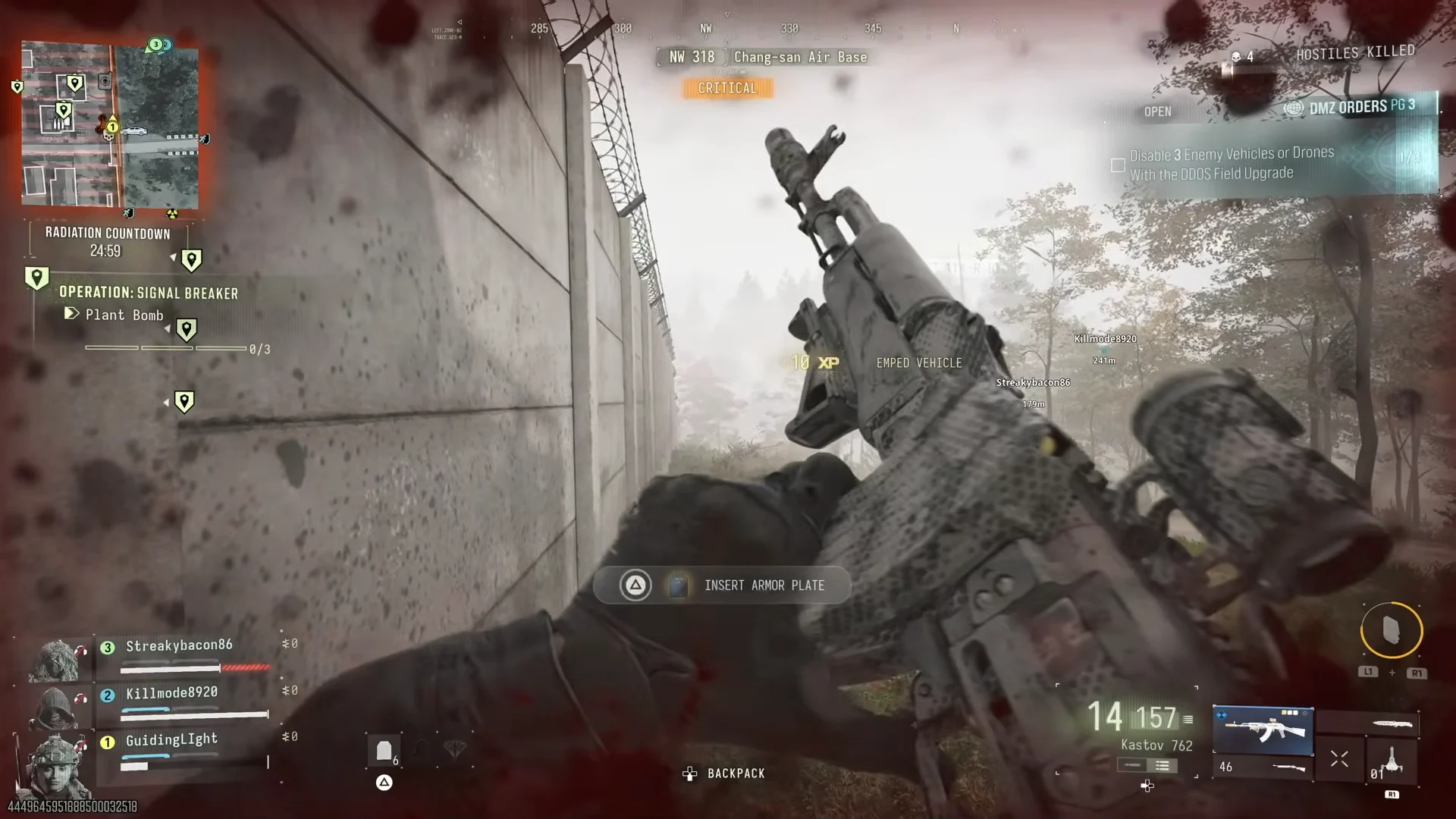Activating DDOS Against an Enemy Drone