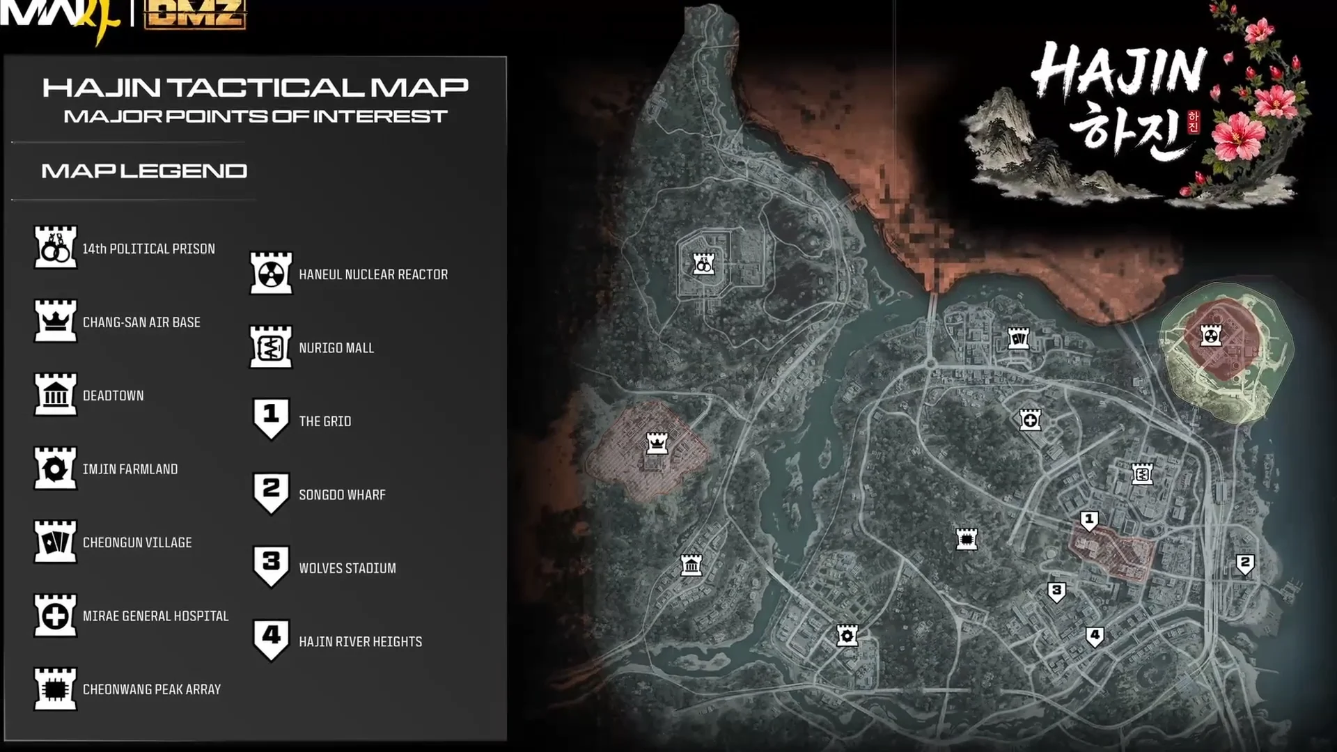 Hajin tactical map legend