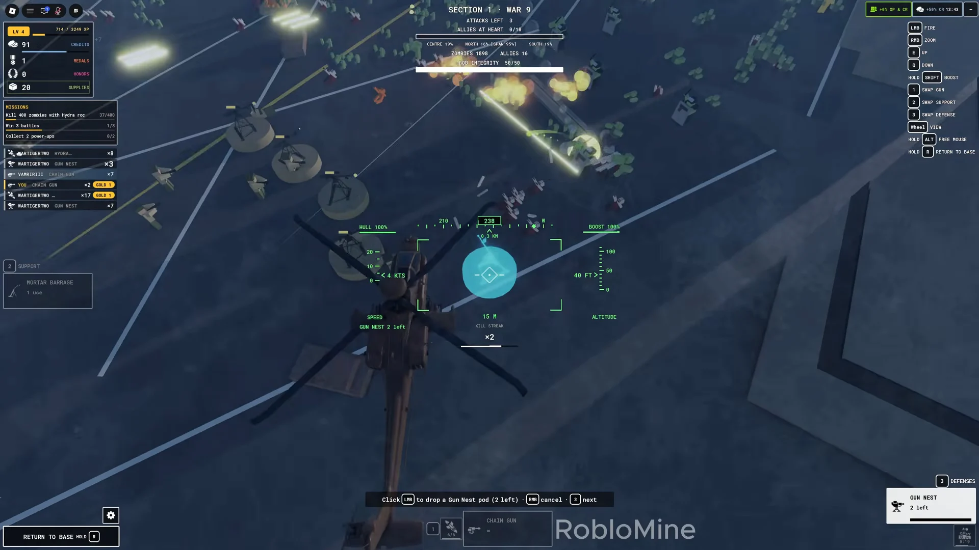 Zombie Air Force: How to Farm EXP and Credits Fast for Beginners