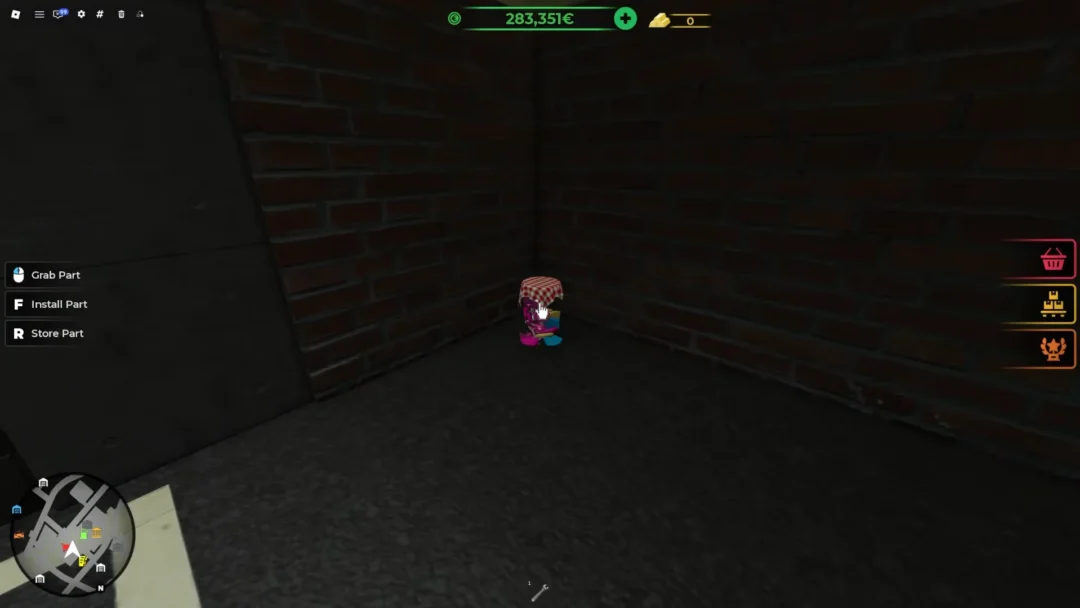 Jar Location 3 (Behind Parking Lot / Spare Parts)