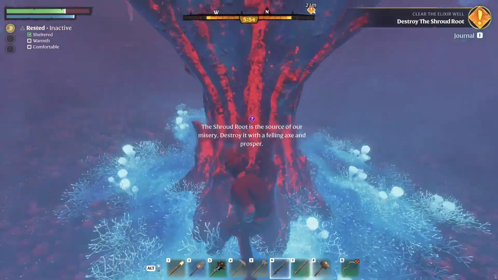 Destroying the Shroud Root