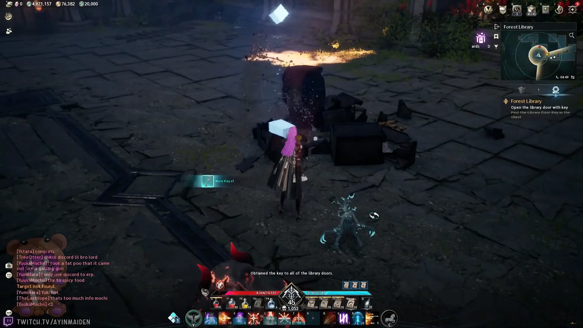 Combat & Looting the Key