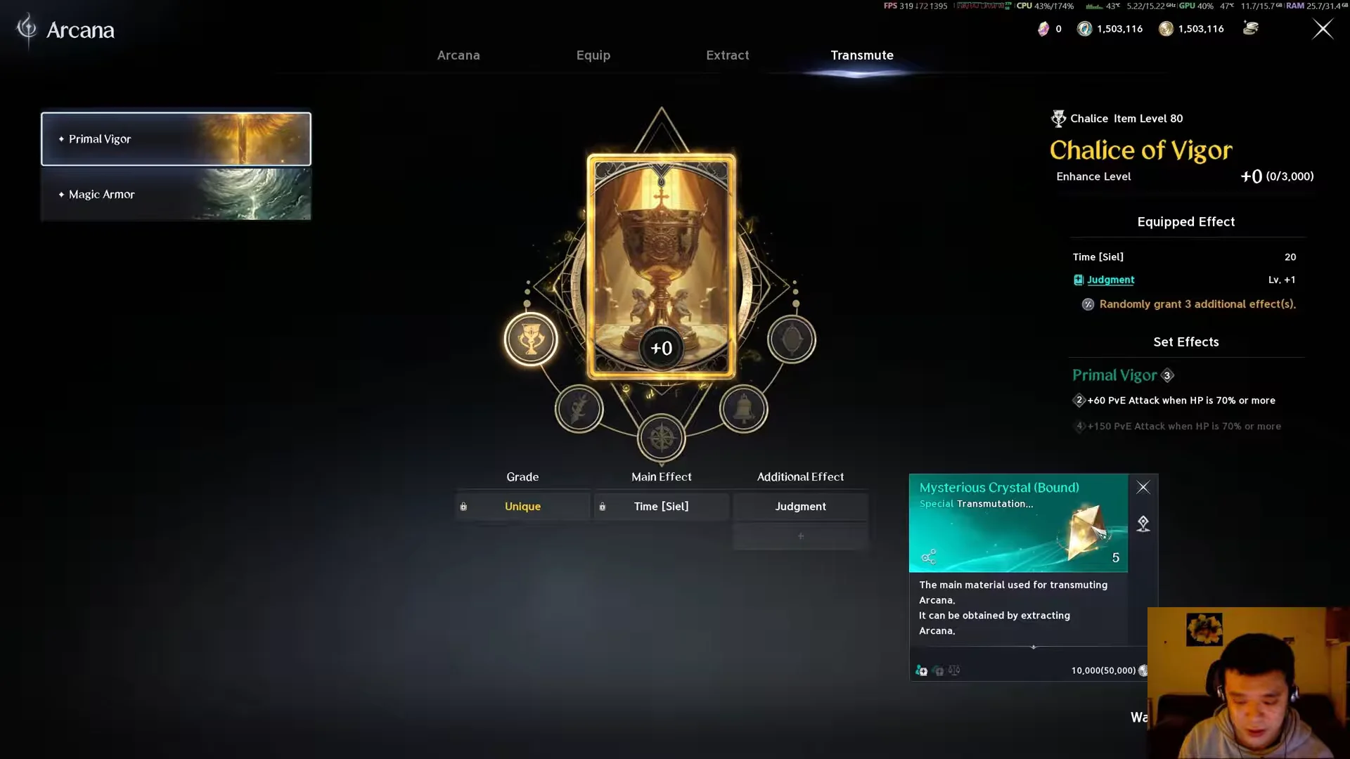 Transmuting Chalice of Vigor