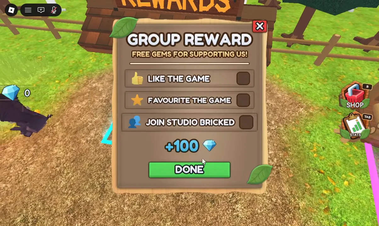 Visiting Rewards Stall