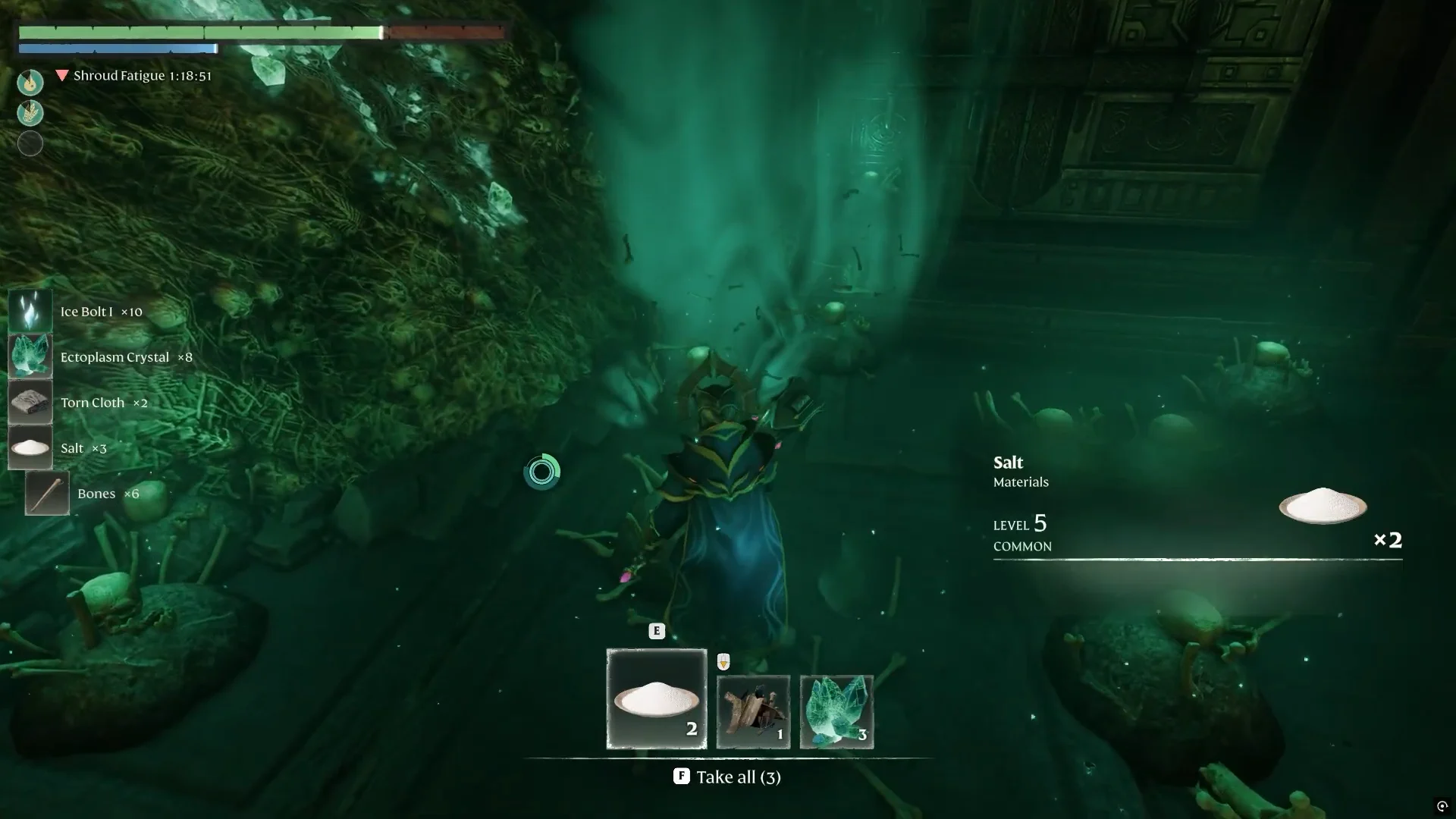 Farming Ectoplasm Crystals in Hollow Halls