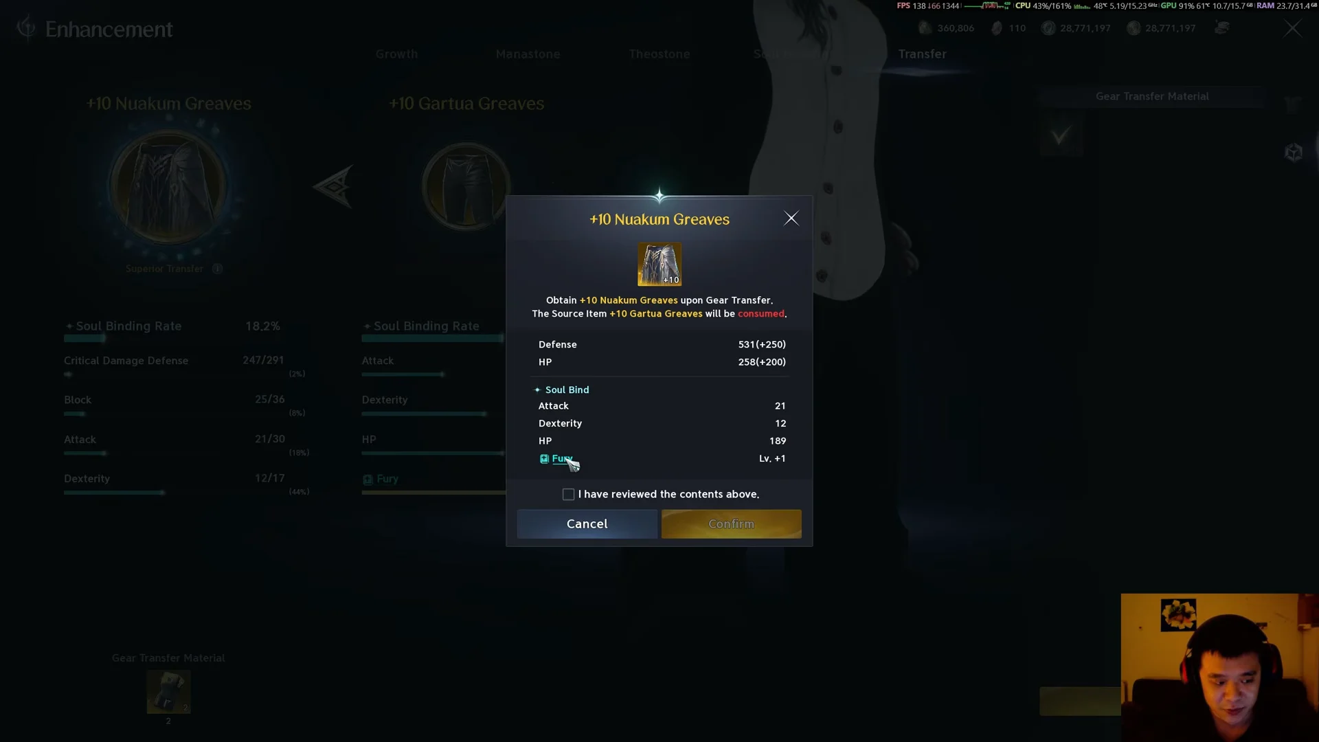 Transfer Confirmation & Review