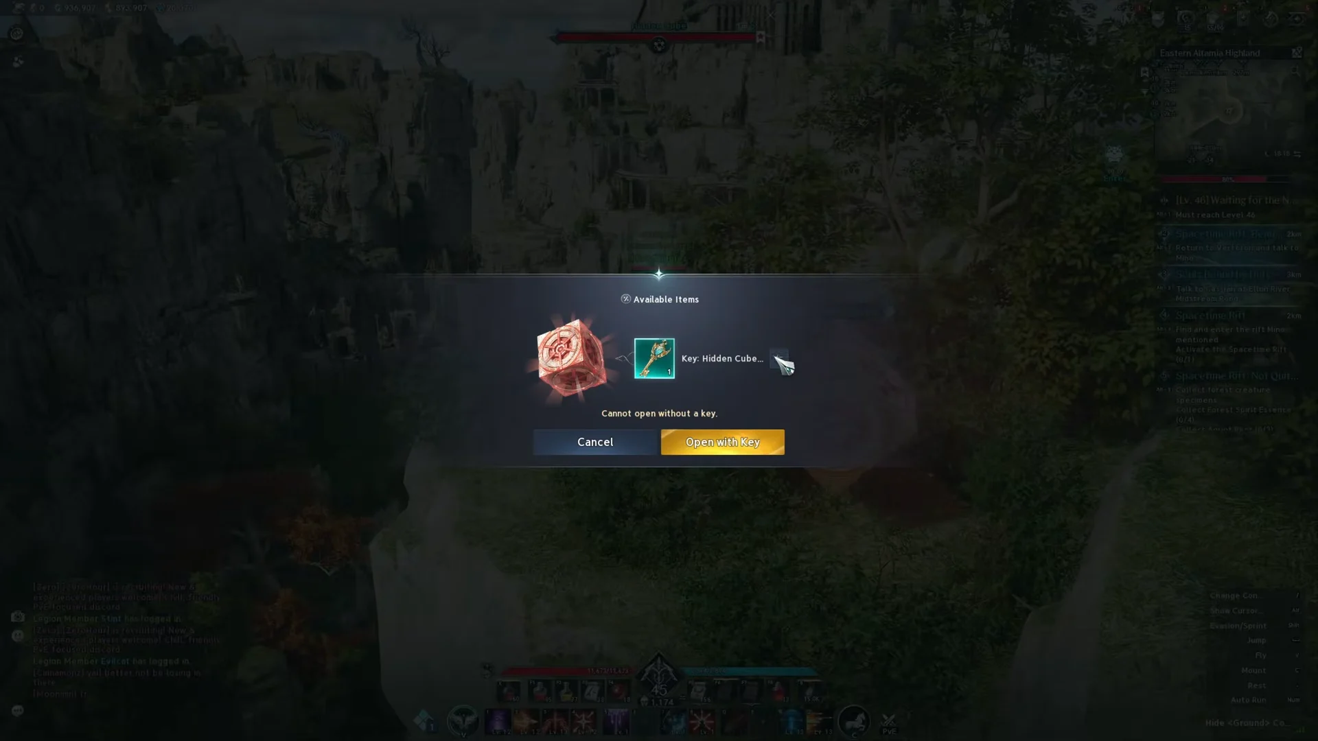 Interacting and Key Selection