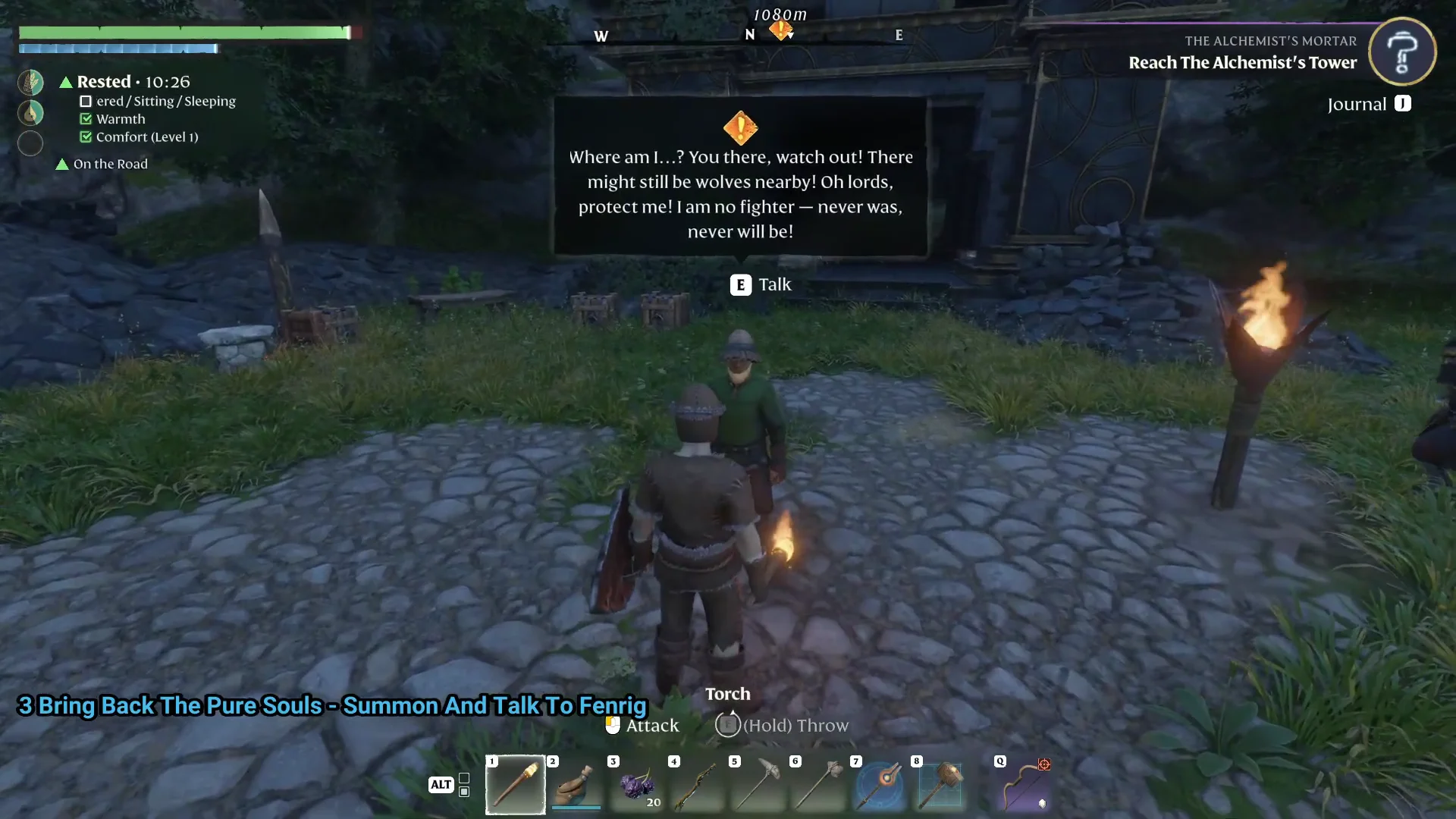 journal Summon And Talk To Fenrig