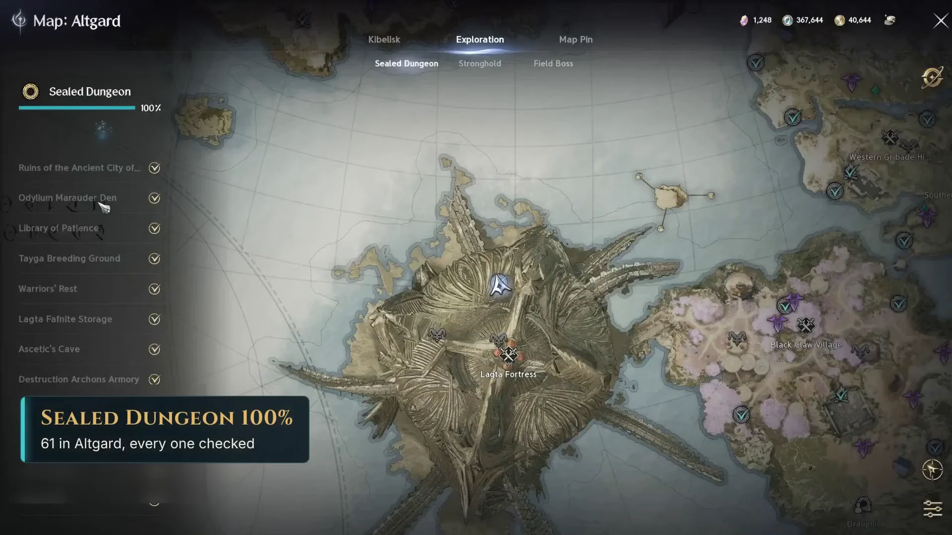 Altgard Sealed Dungeons 100%