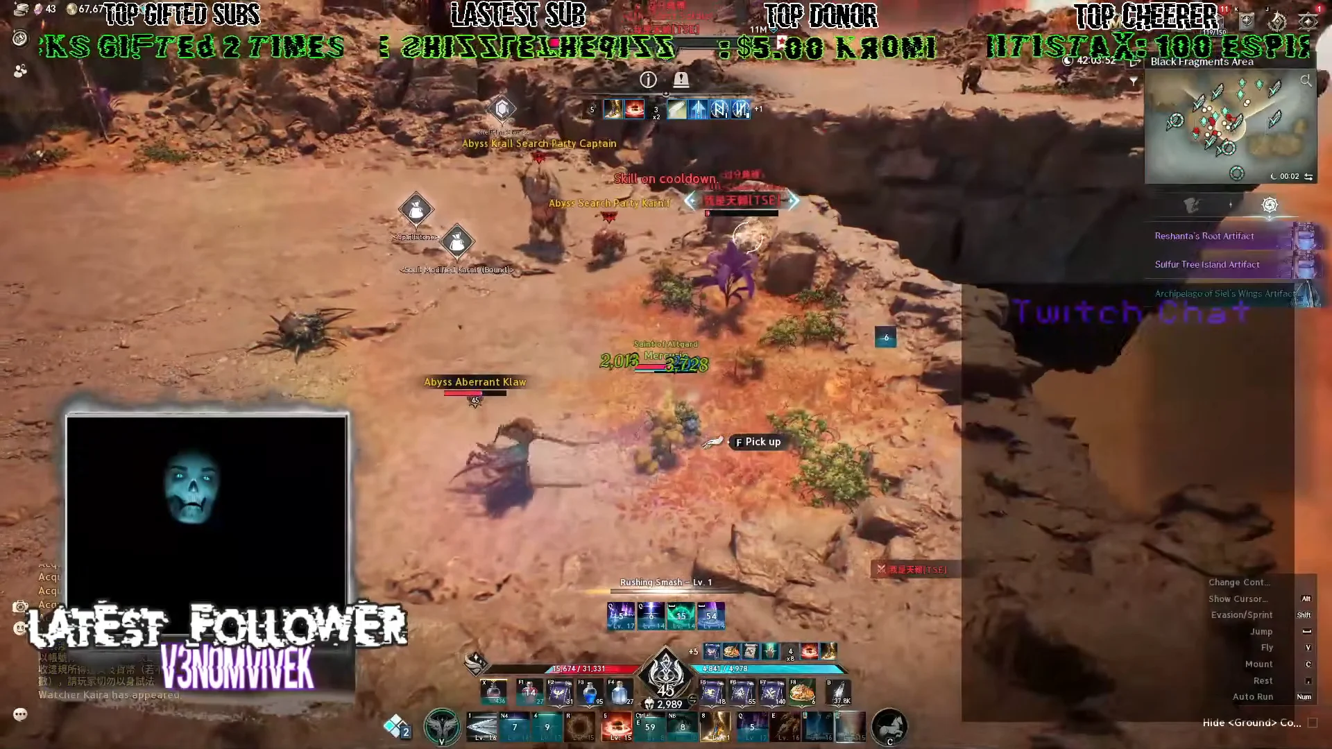 Defeating Abyss Krall Mobs