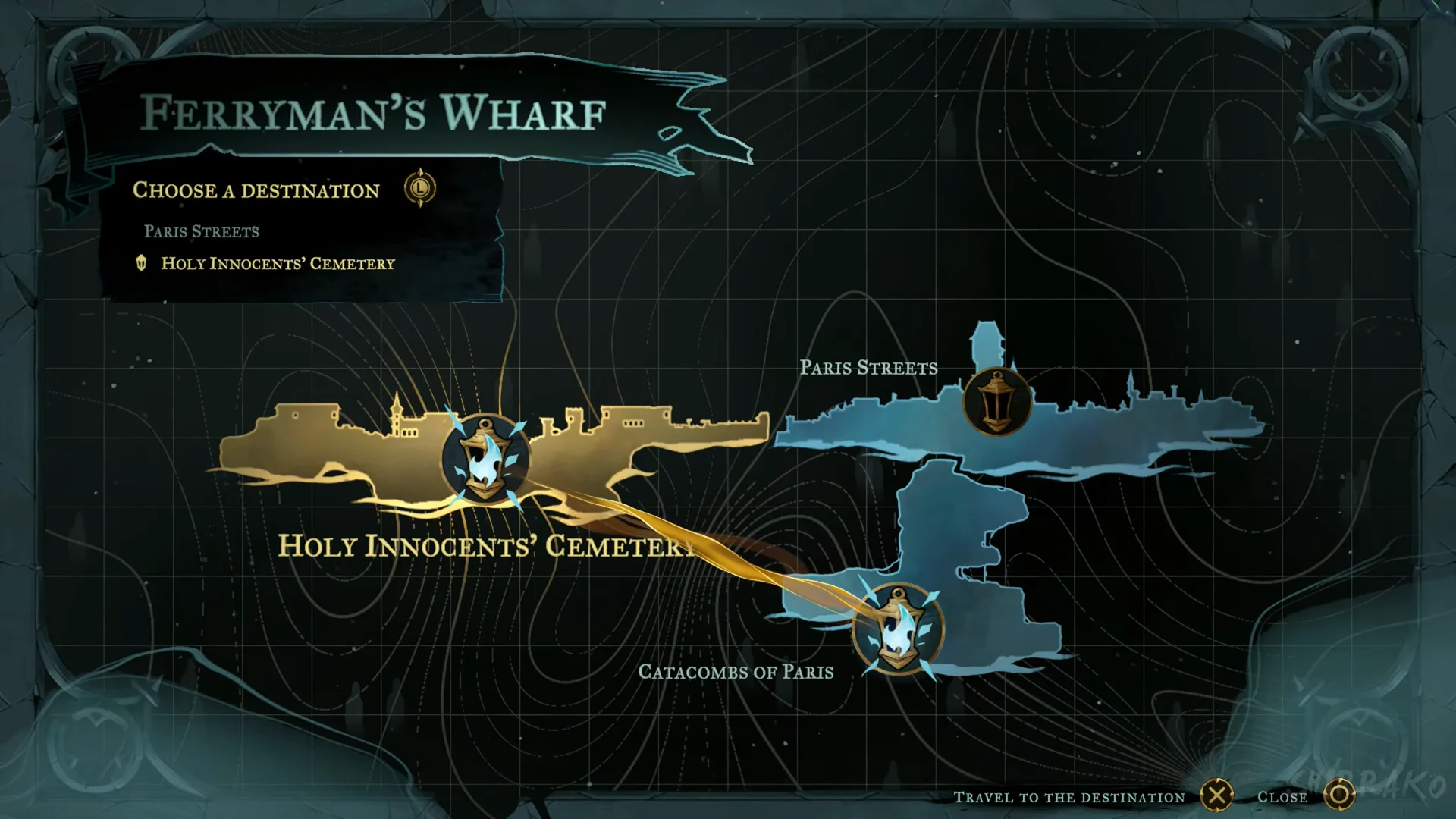 Ferryman destination screen