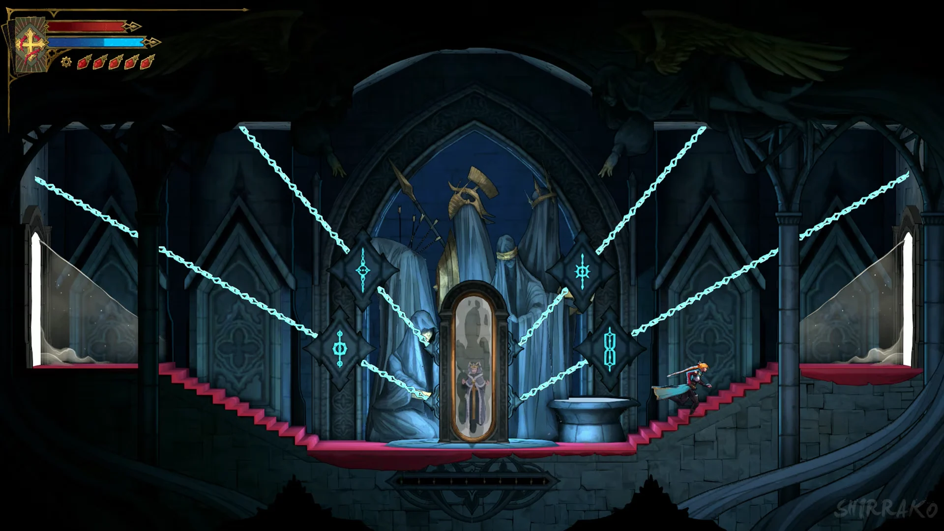 Chained mirror room