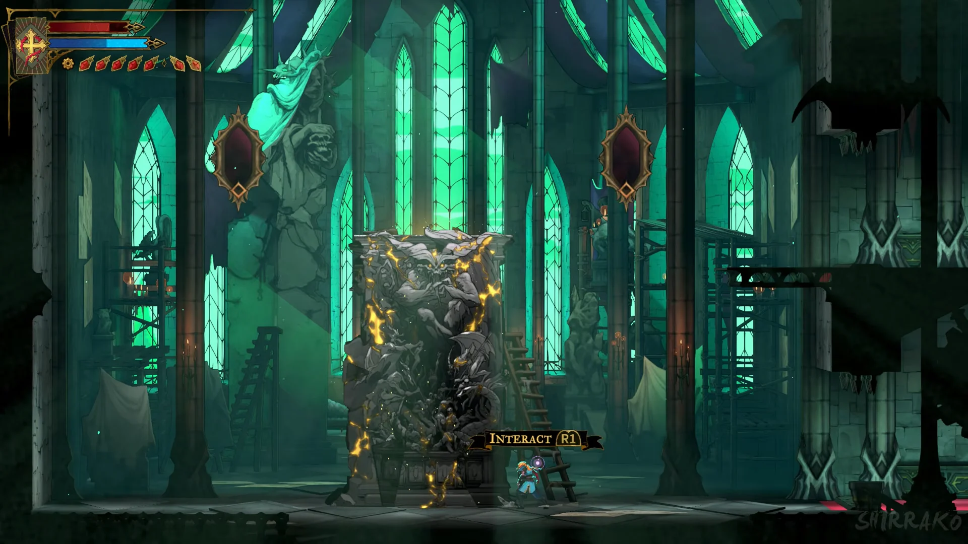 Sculpture interact prompt