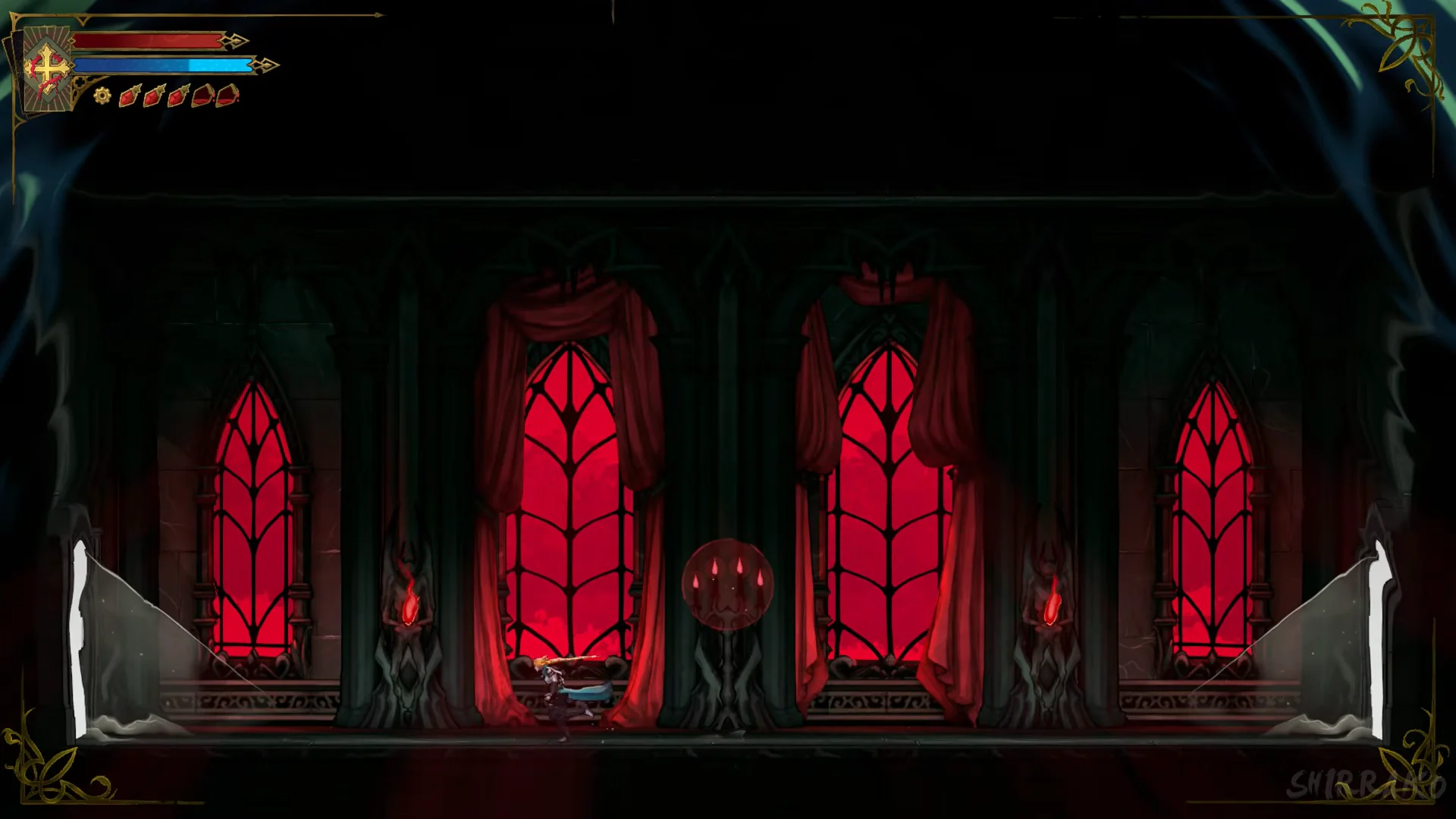 Throne room trap hallway
