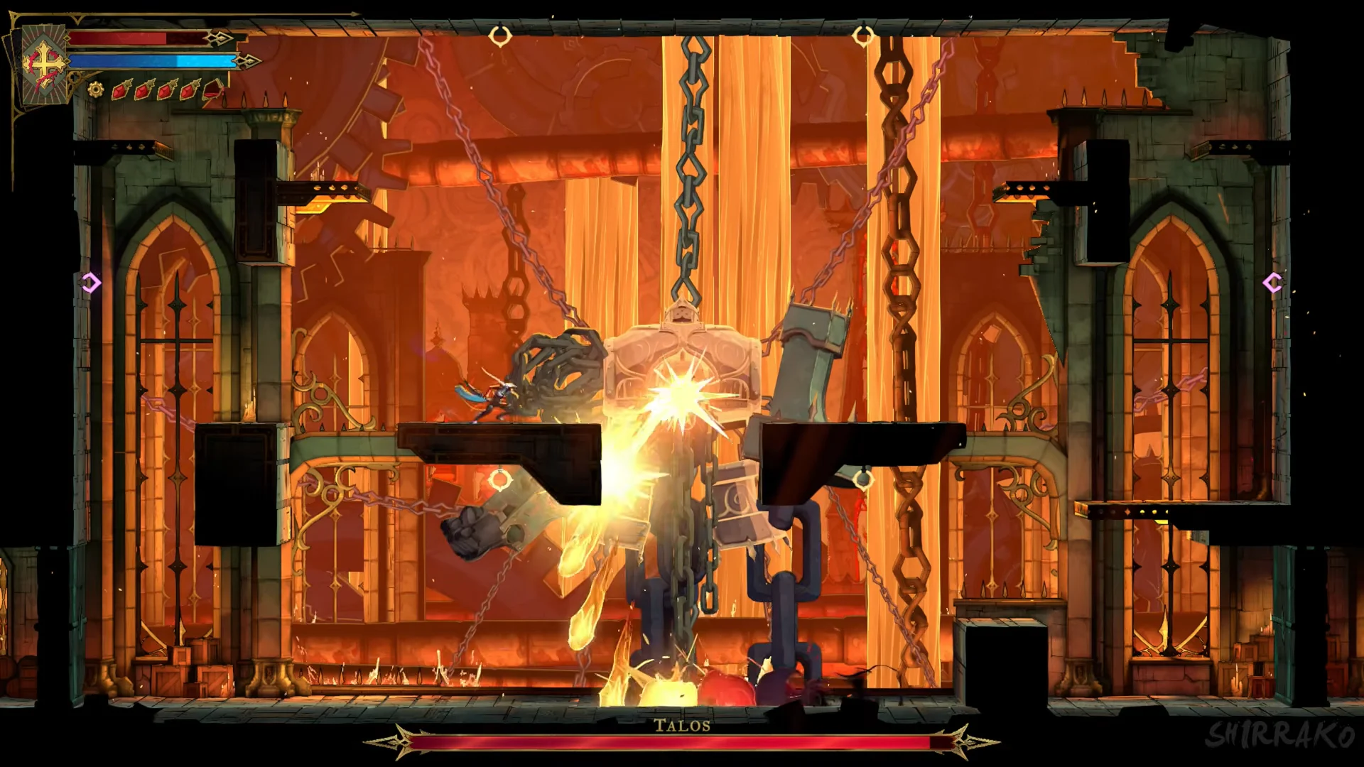 Core open, flame spray