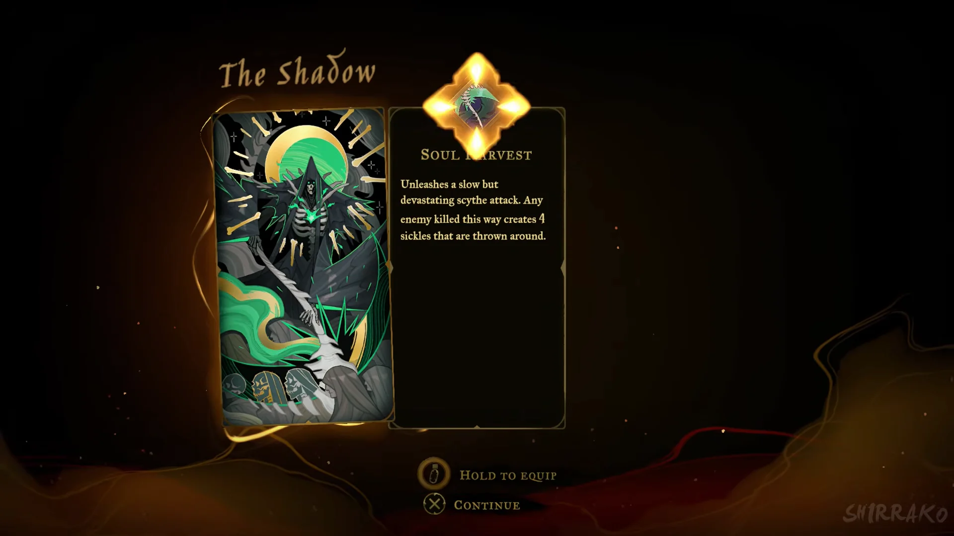 The Shadow card and Soul Harvest