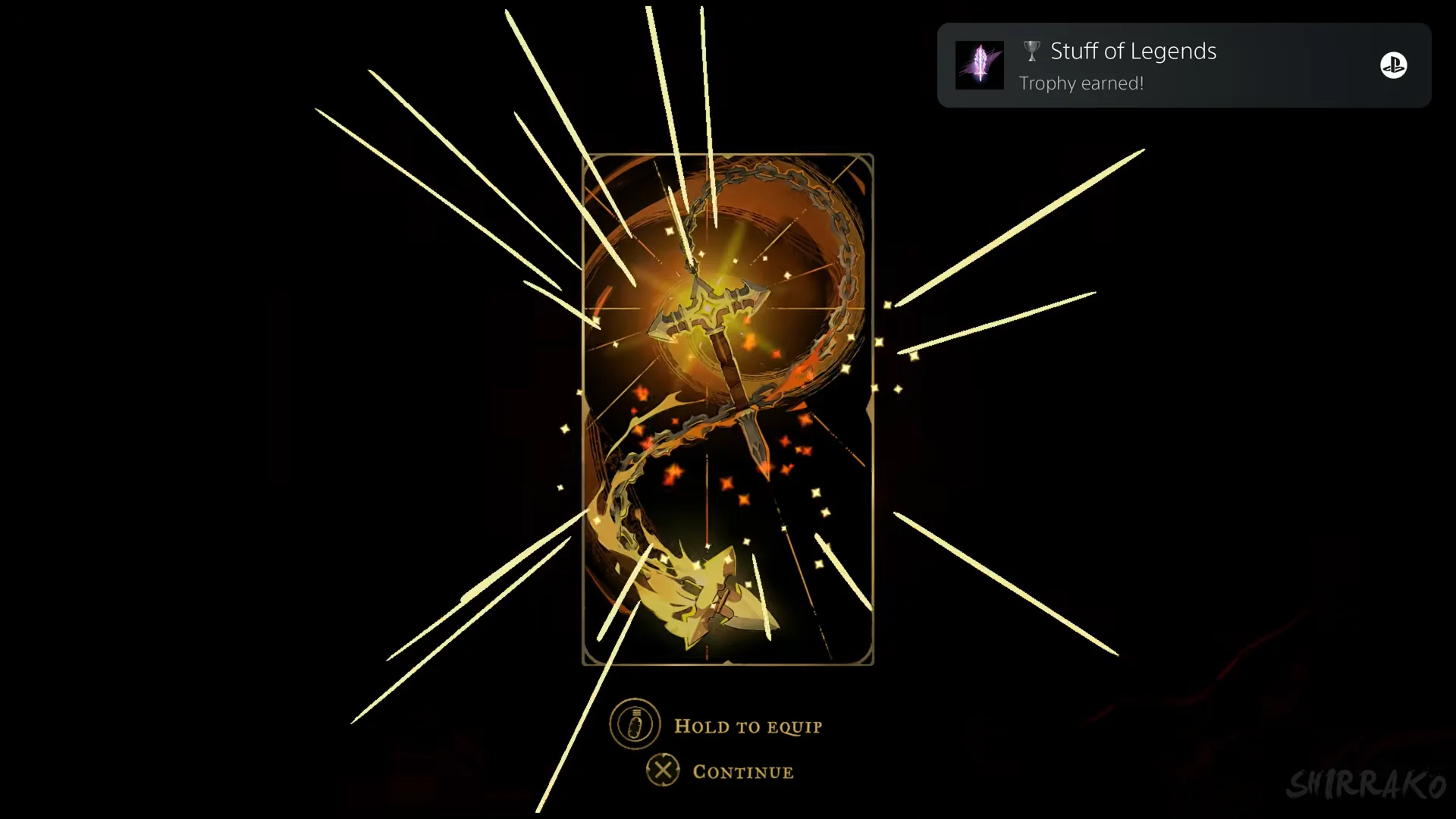 Vampire Killer card and trophy