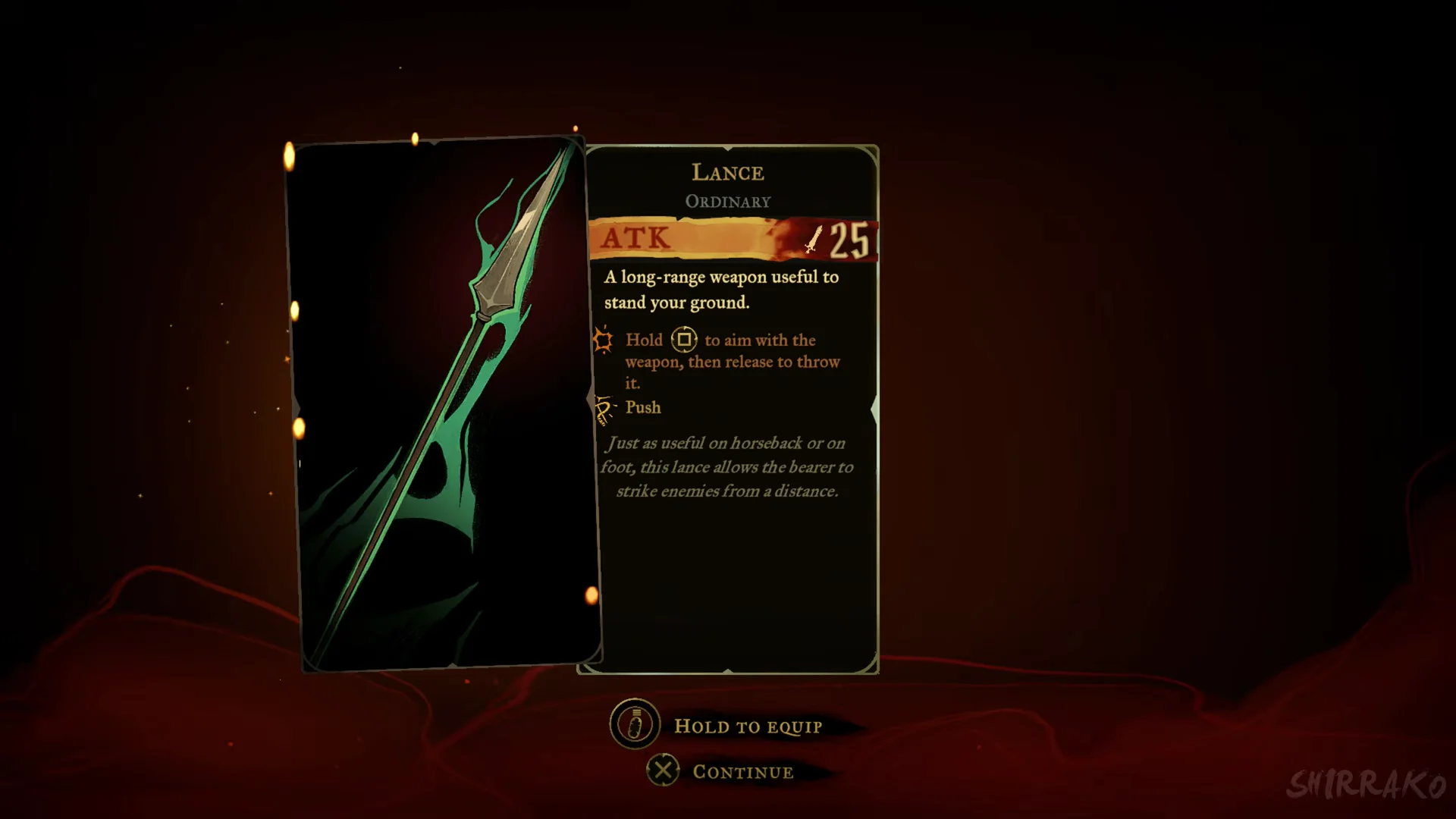 Lance card
