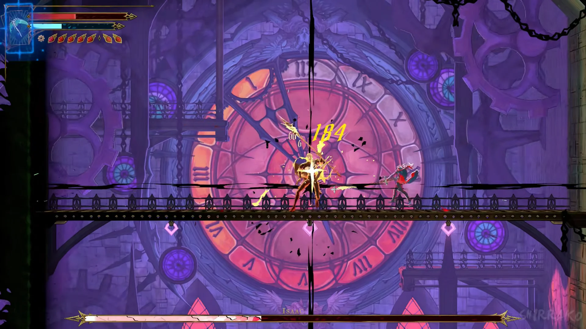 Real fight in front of the clock