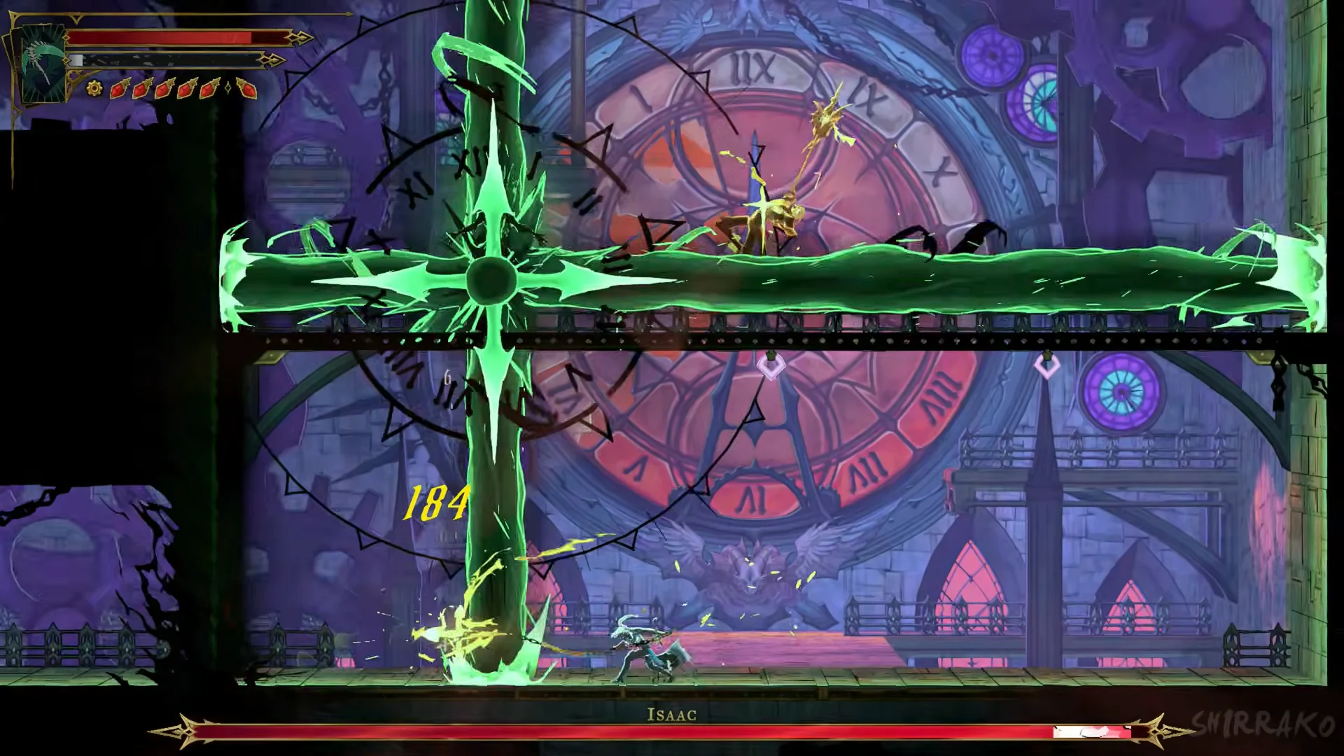 Clock-sigil cross beams