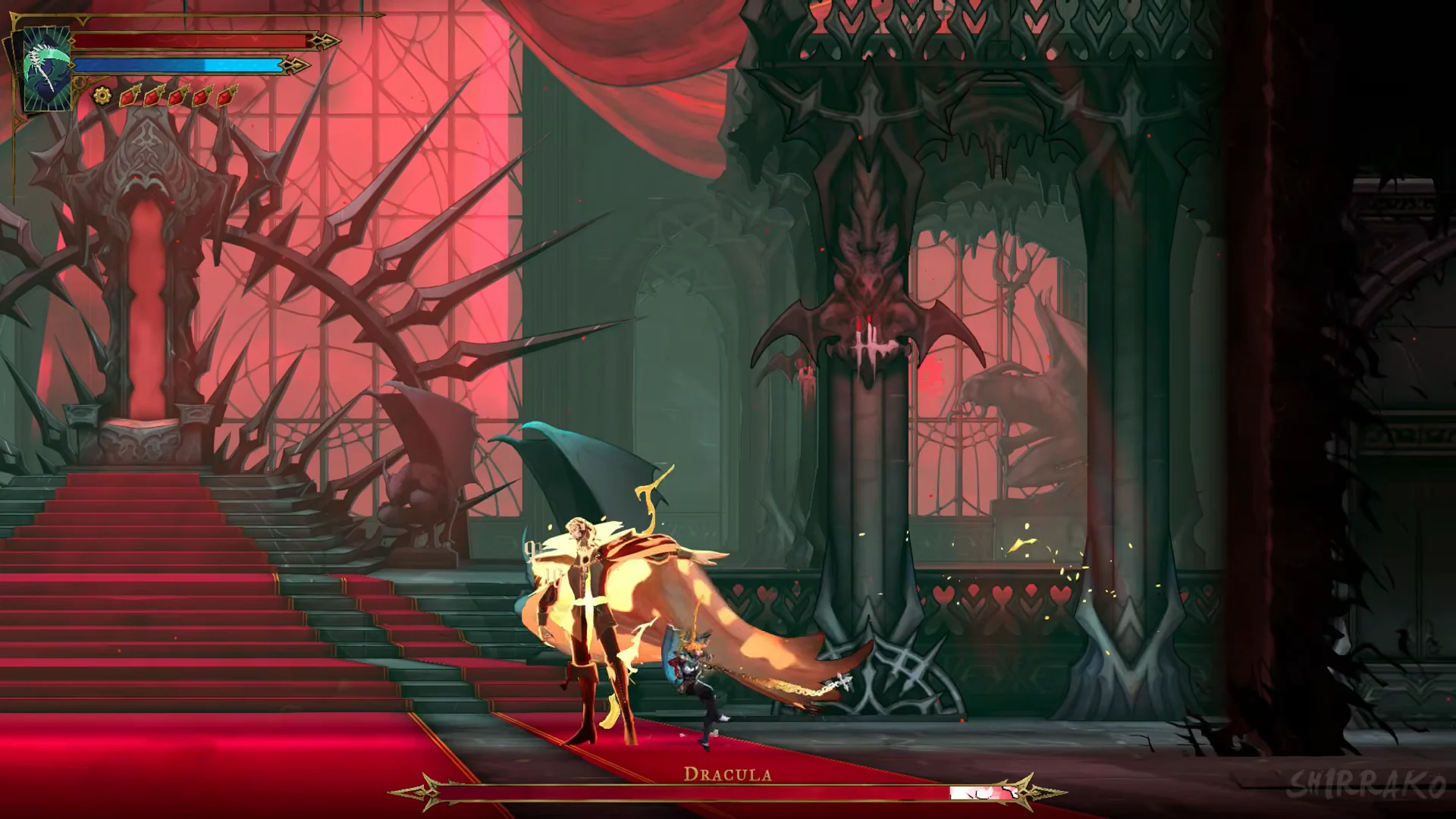 Dracula humanoid fight begins