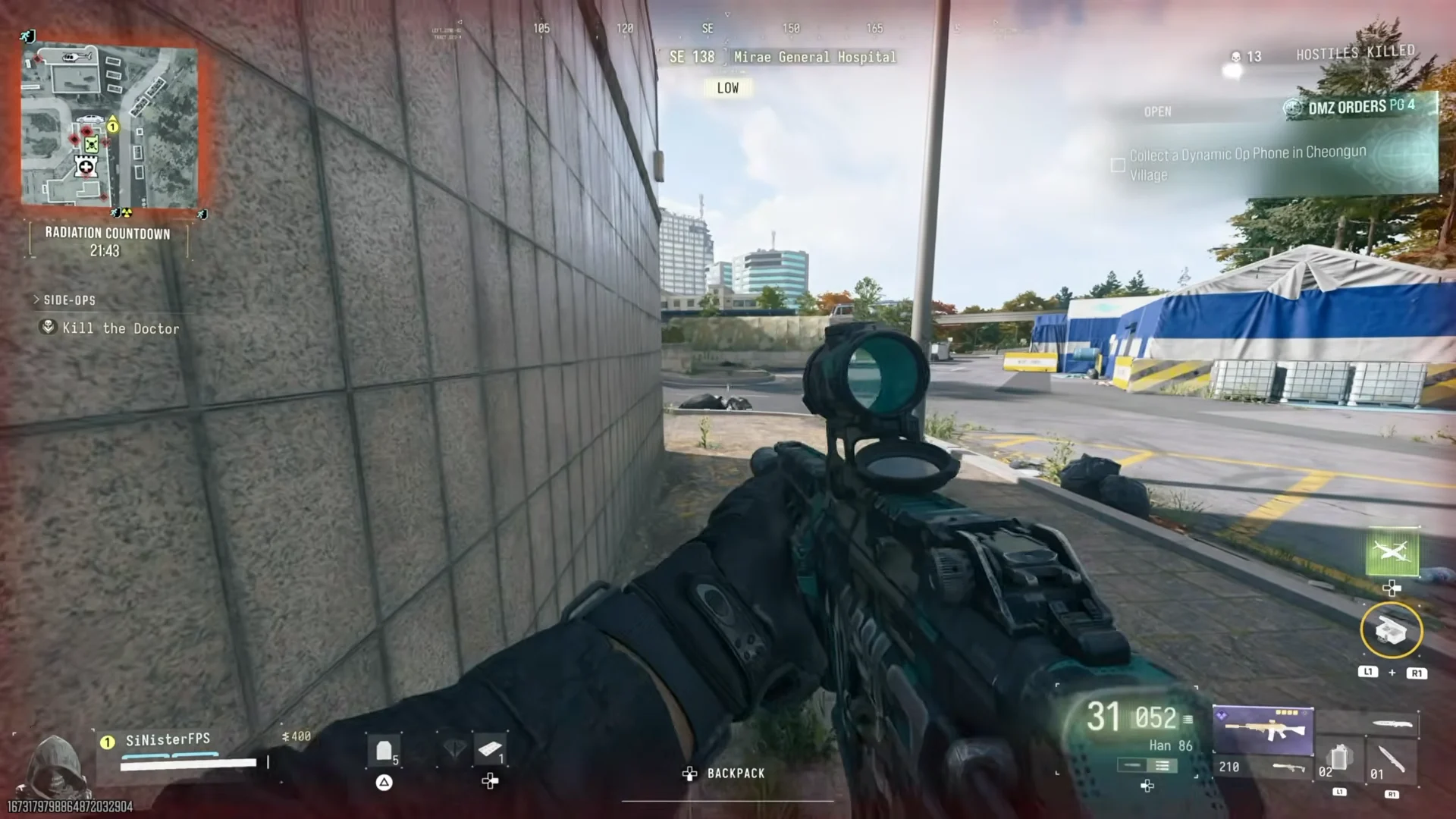 Killing The Doctor outside hospital