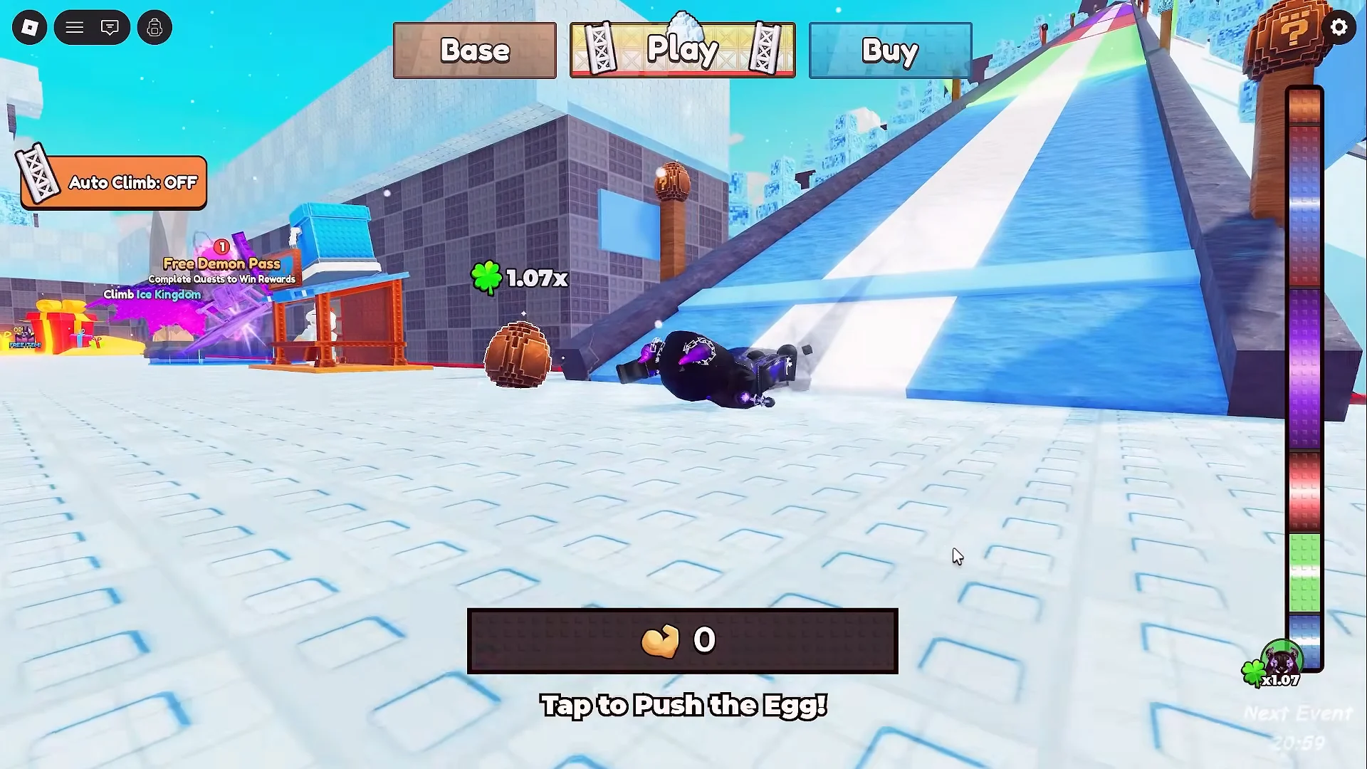 Ice Kingdom entry & failed push