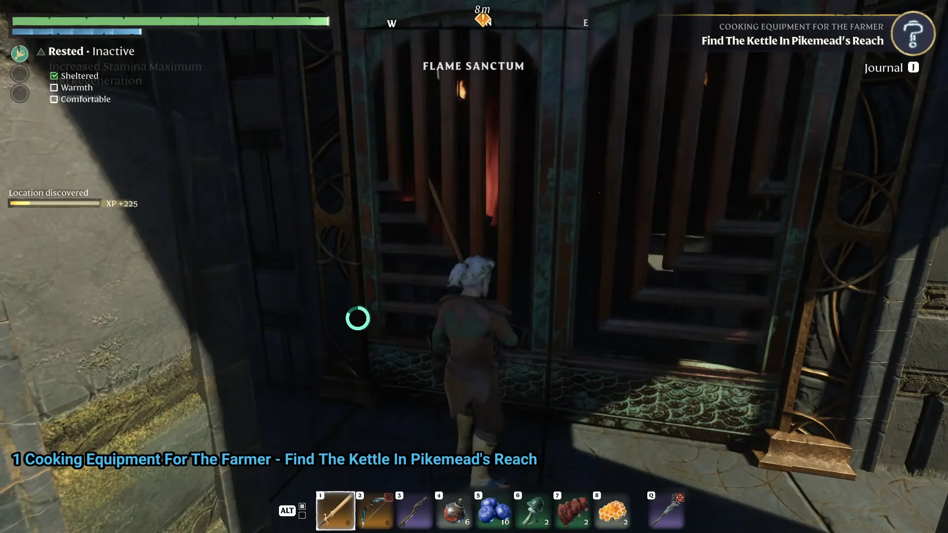 entering the Flame Sanctum in Pikemead's Reach
