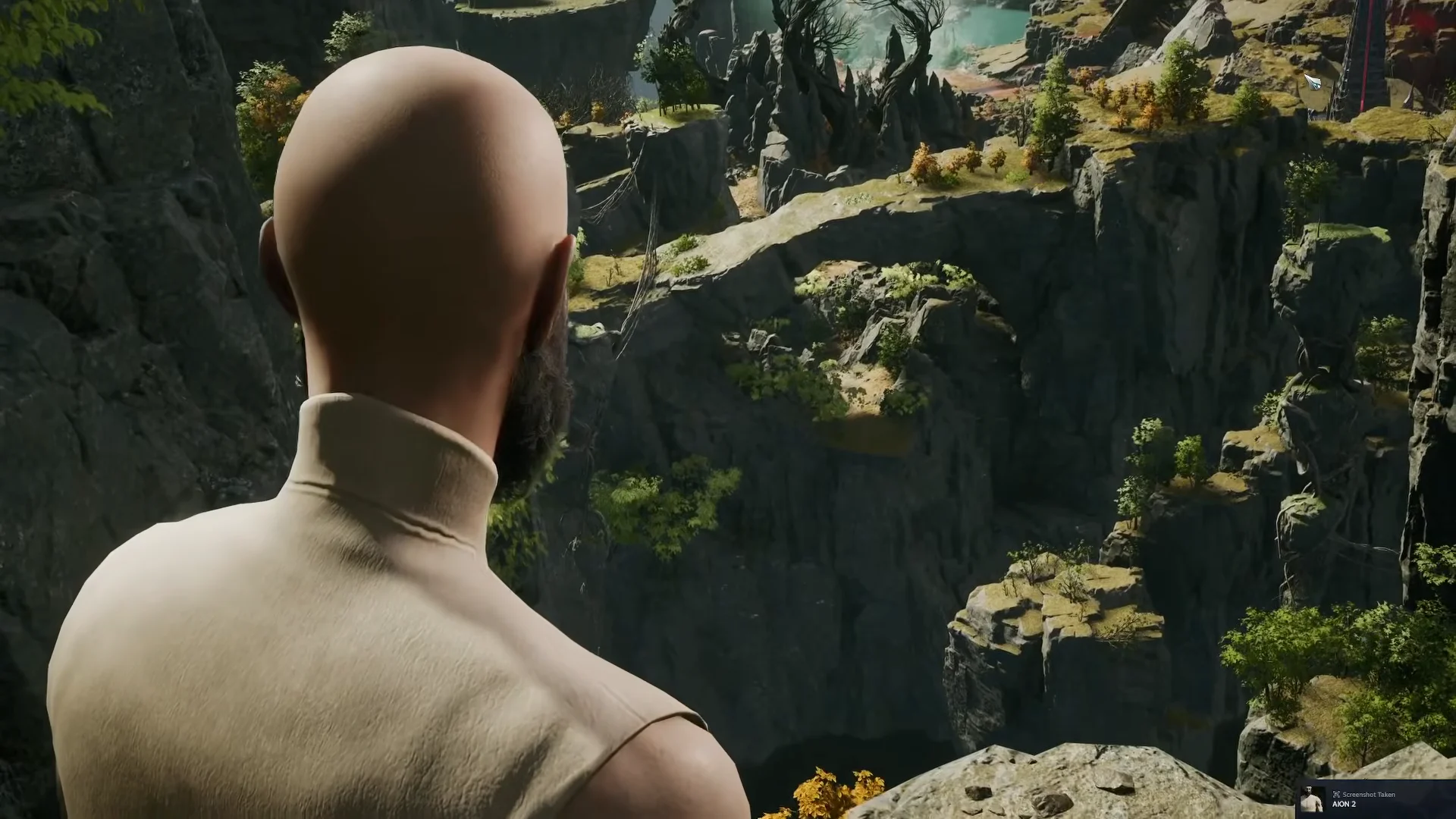 Canyon exit cutscene